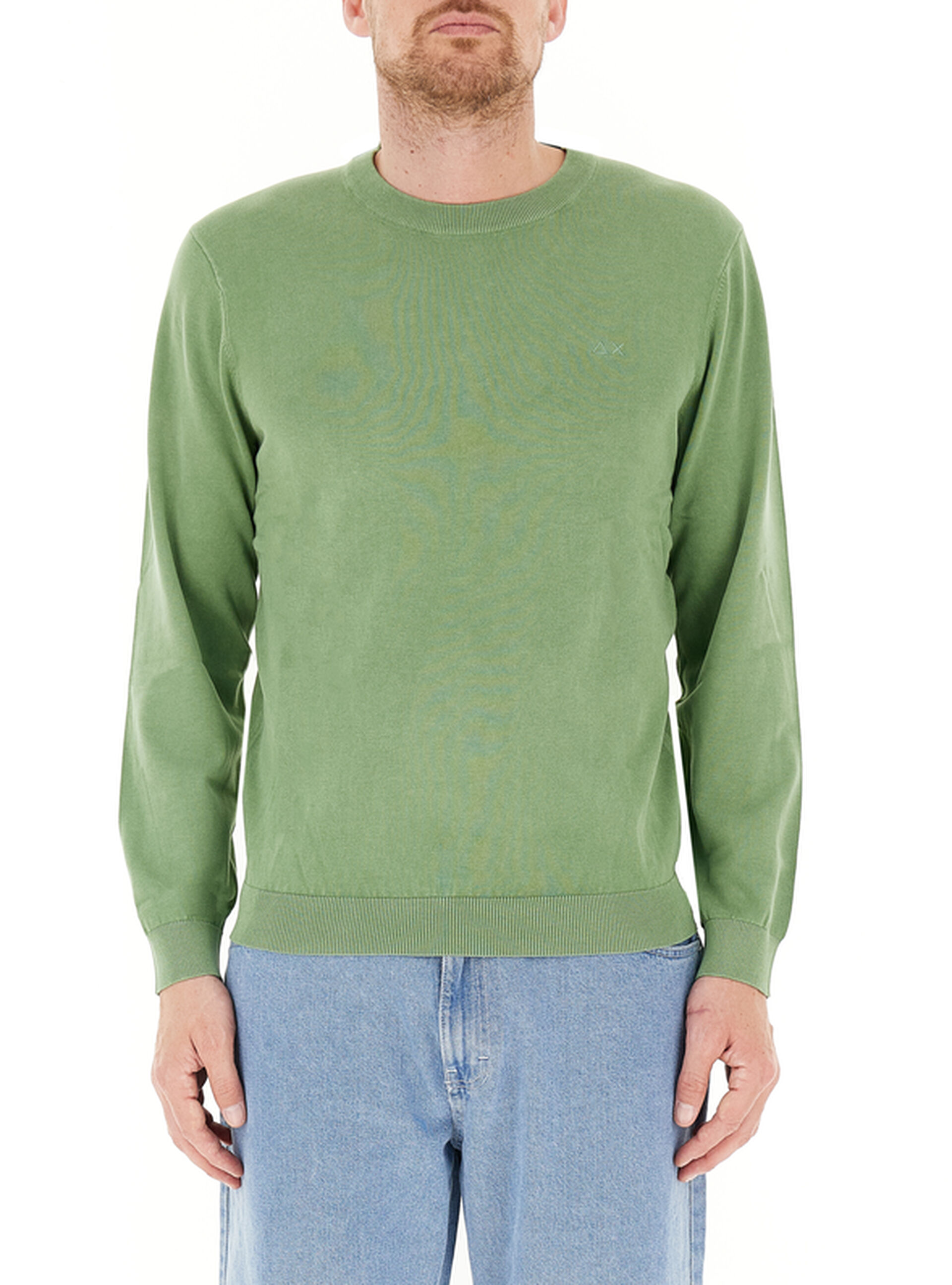 SUN68 Maglia in cotone VERDE
