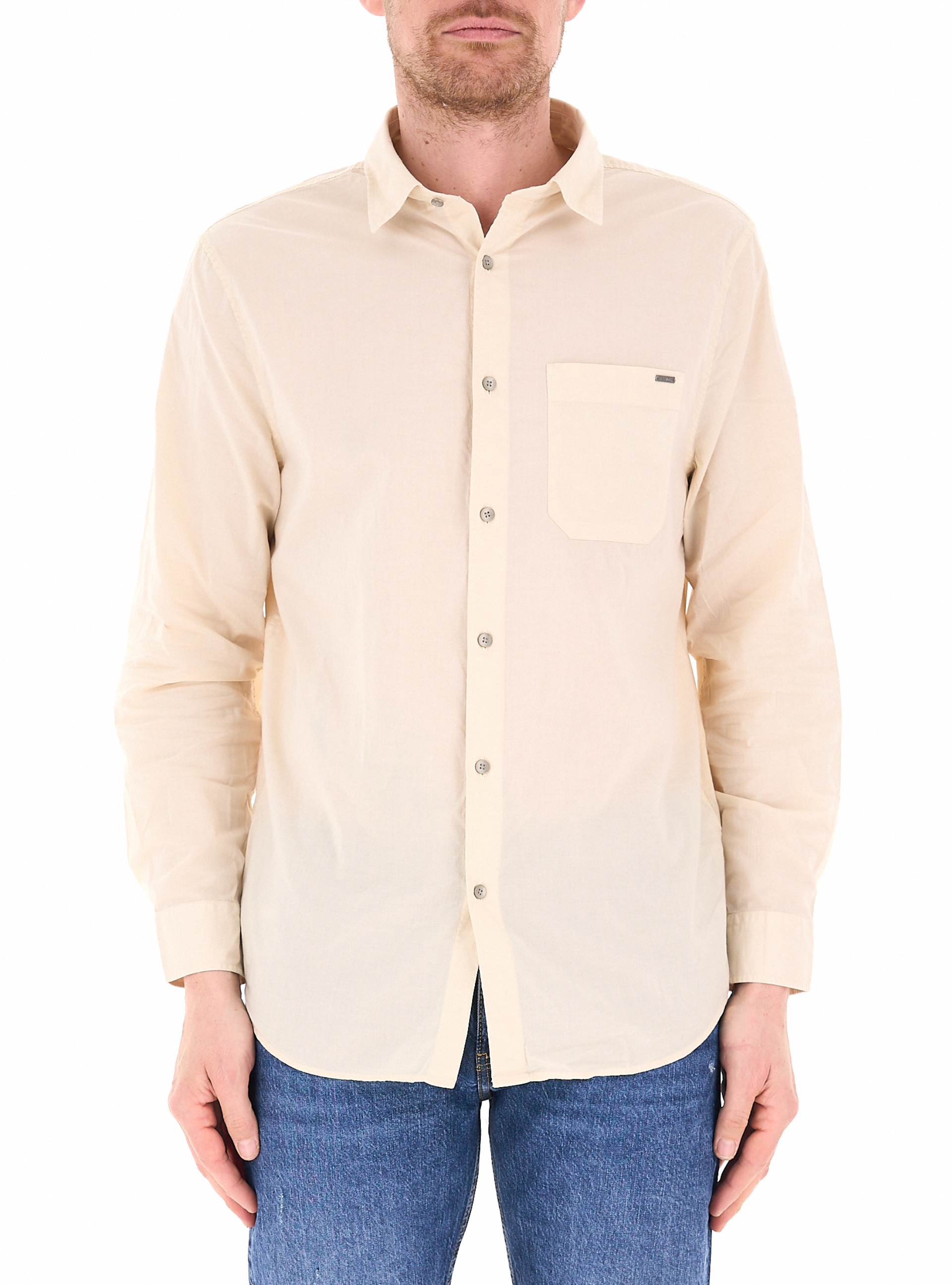 Guess Camicia in cotone CREMA L