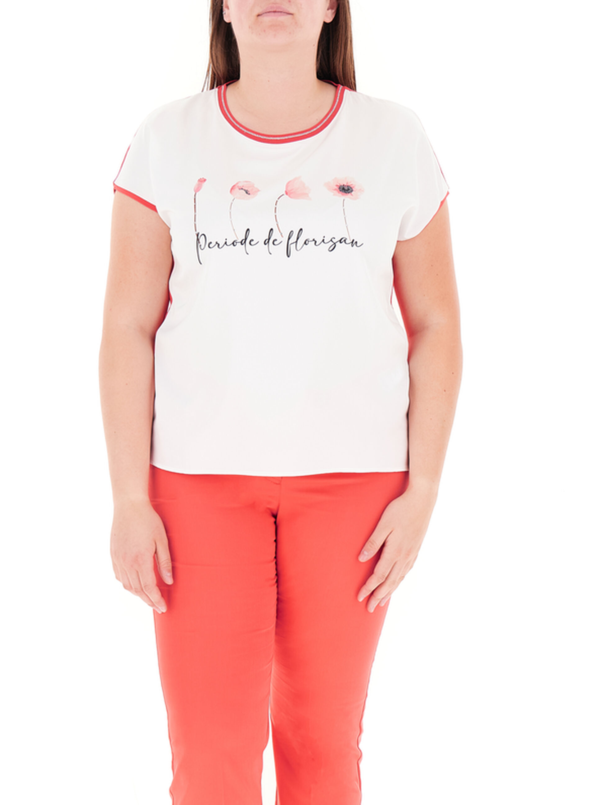 T-shirt in viscosa PANNA