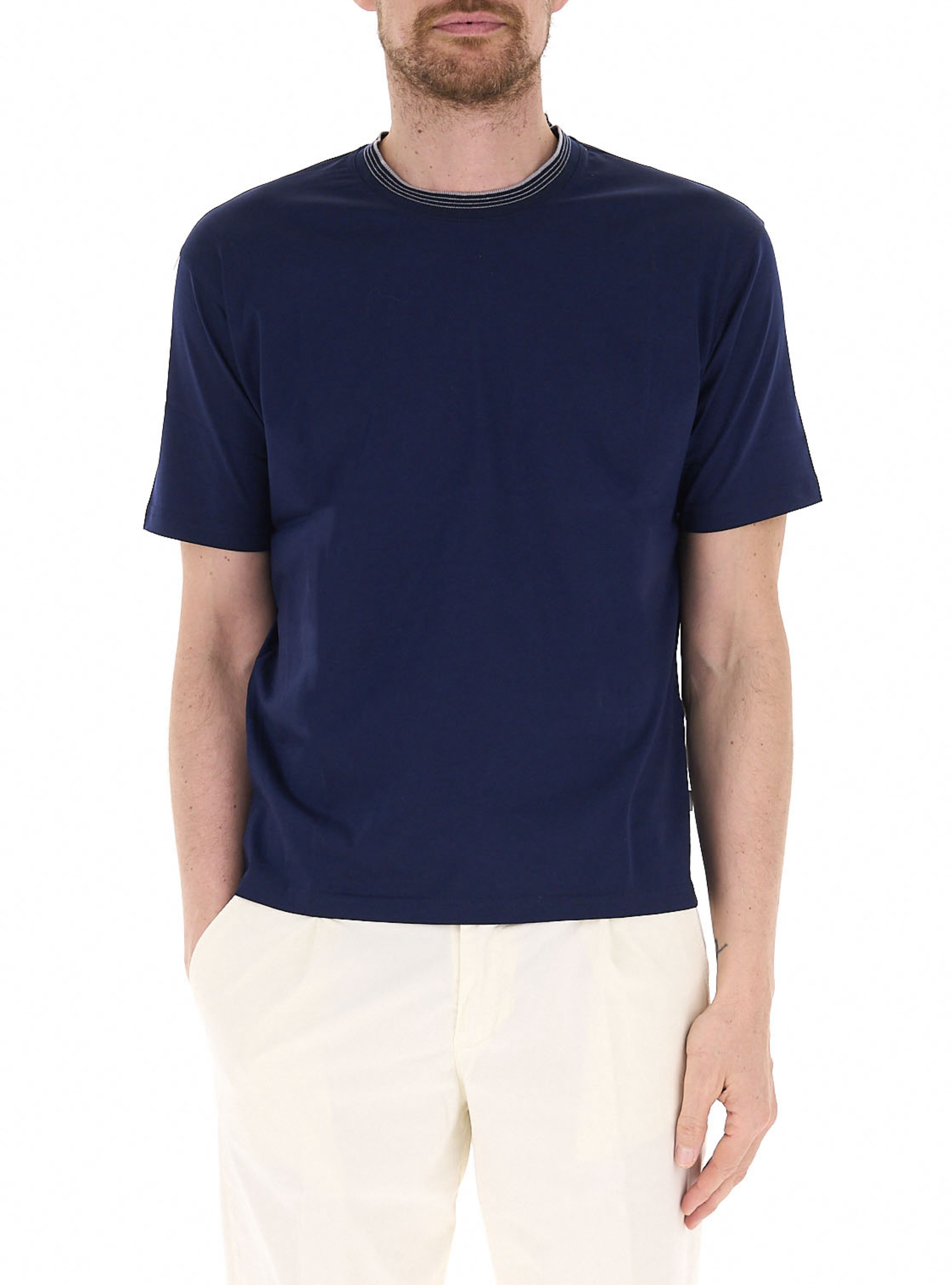QB24 T-shirt girocollo BLU NAVY