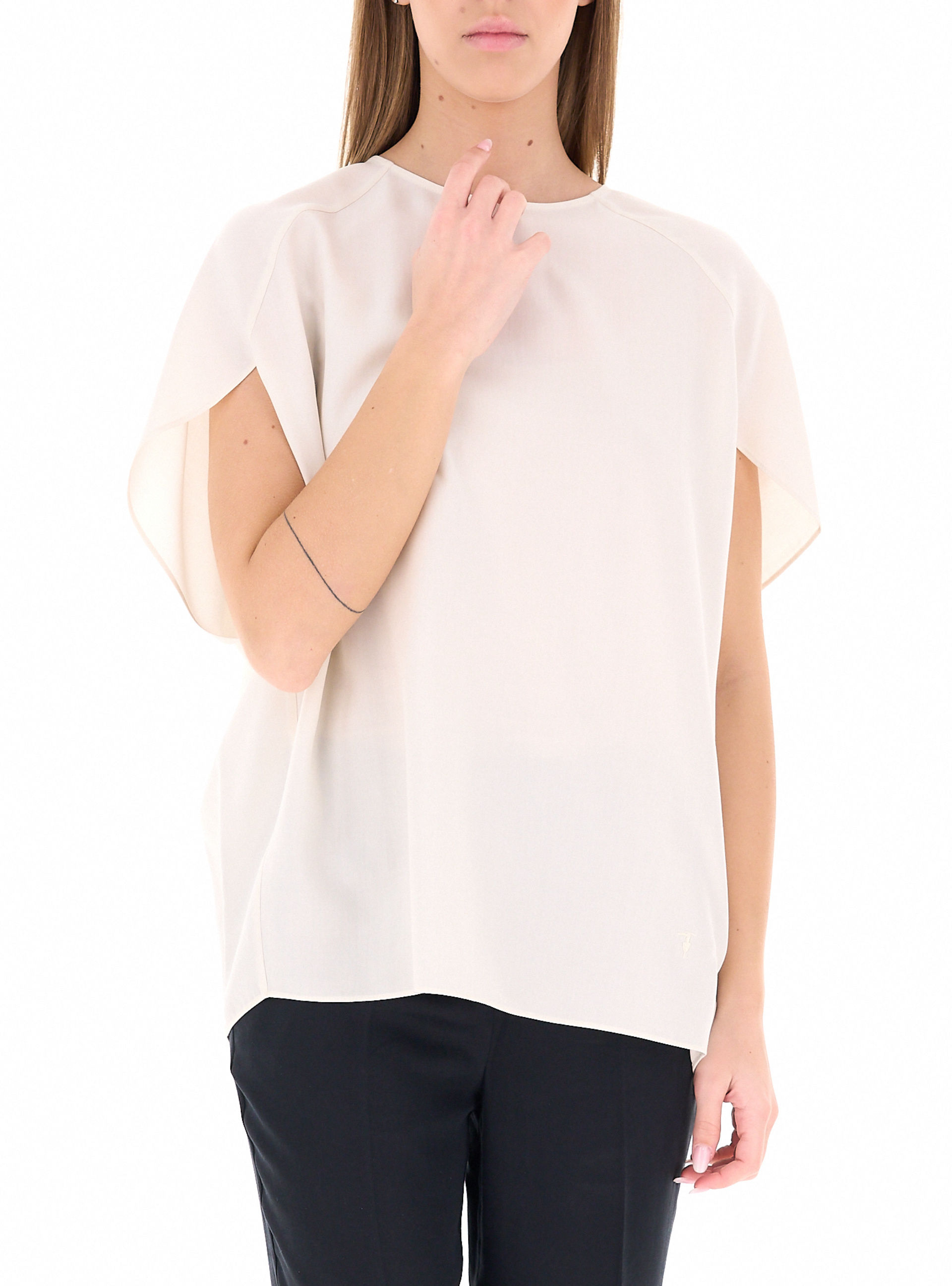 Trussardi Blusa in lyocell BURRO M