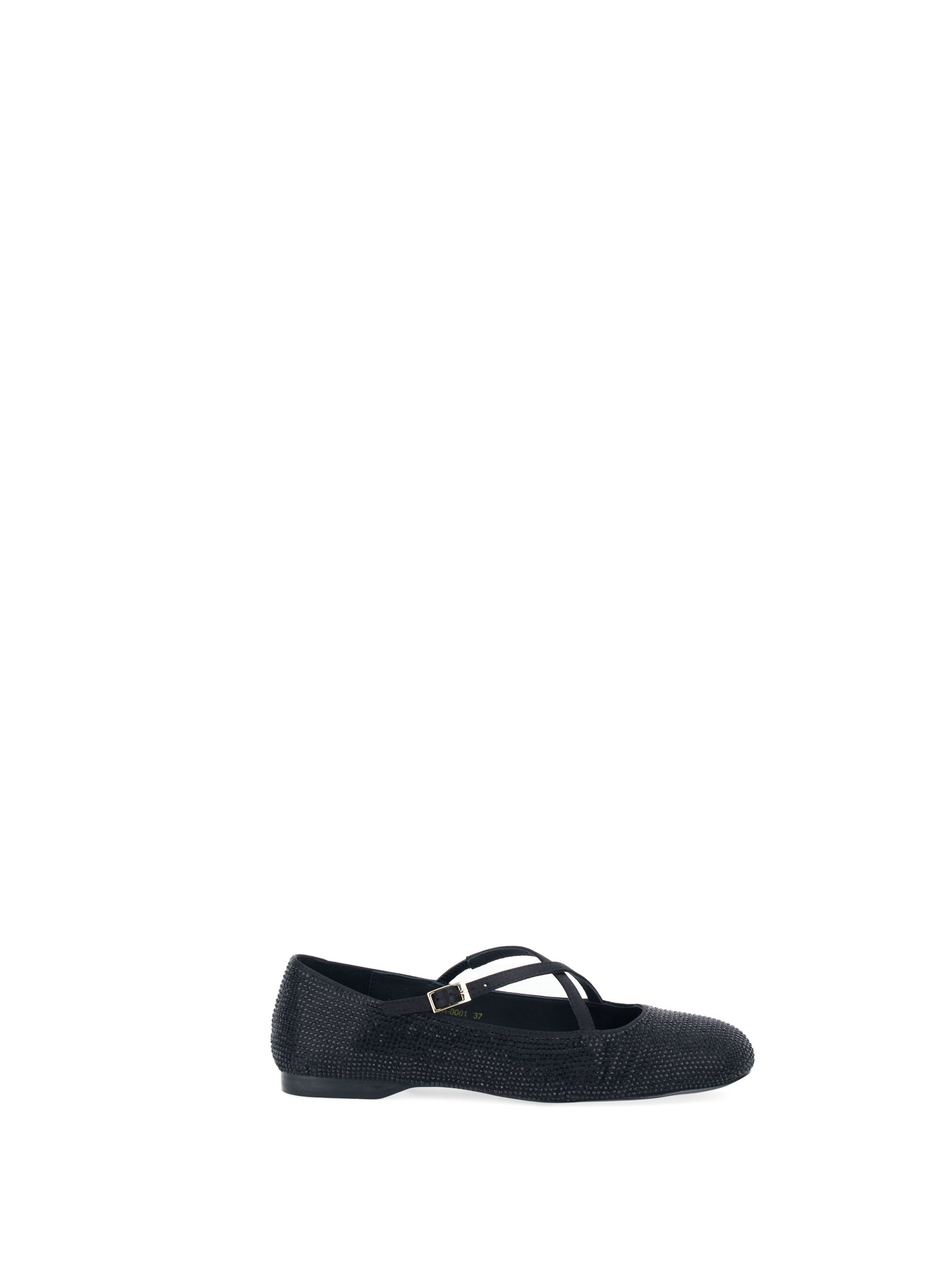 Ballerine con strass NERO
