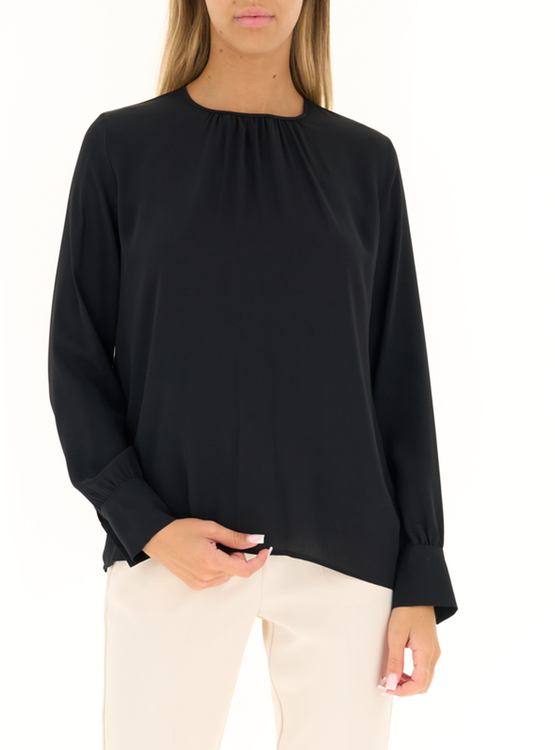Blusa maniche lunghe NERO 40