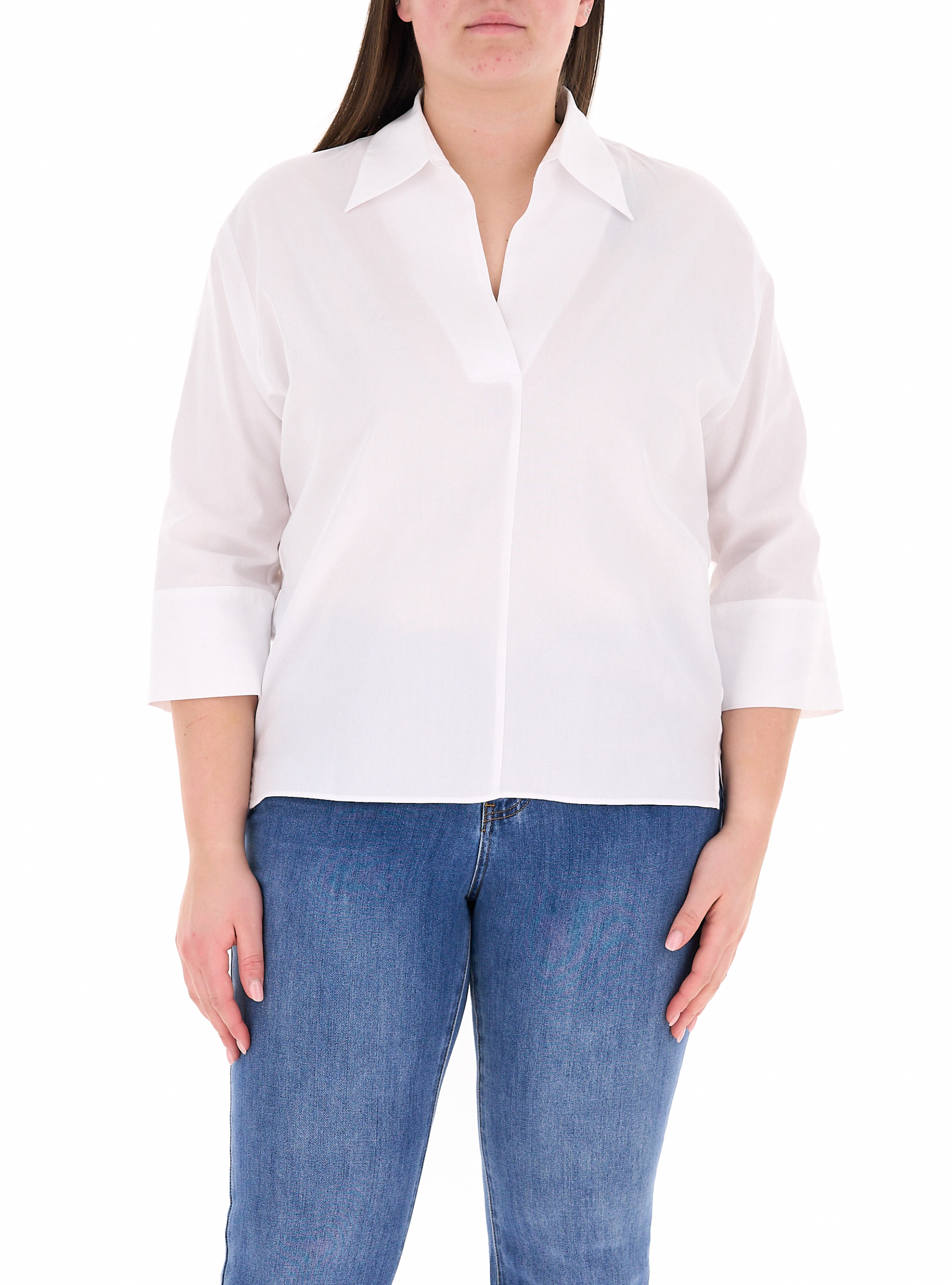 Blusa in cotone BIANCO S
