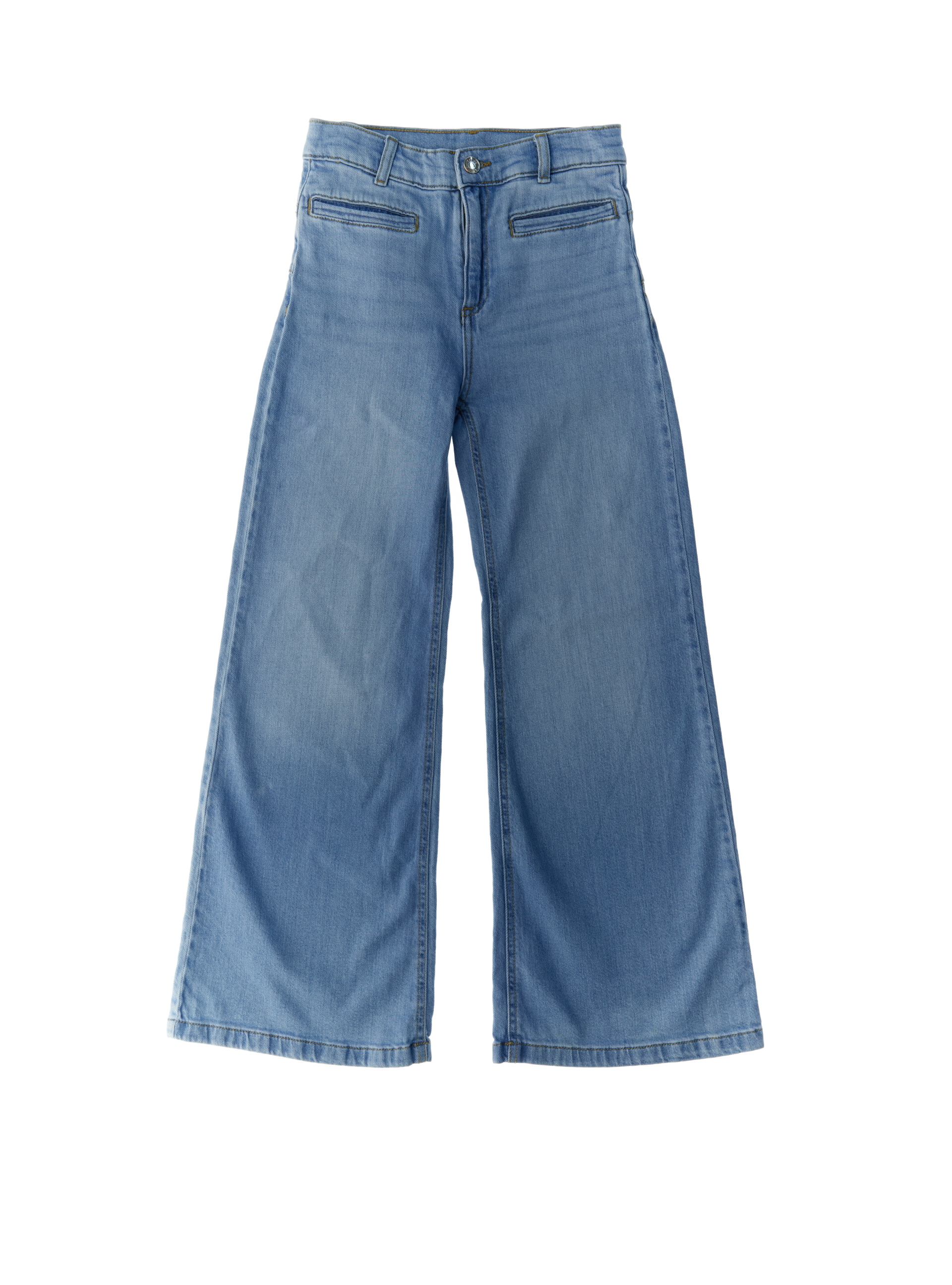 Jeans wide leg JUNIOR BLU CHIARO L