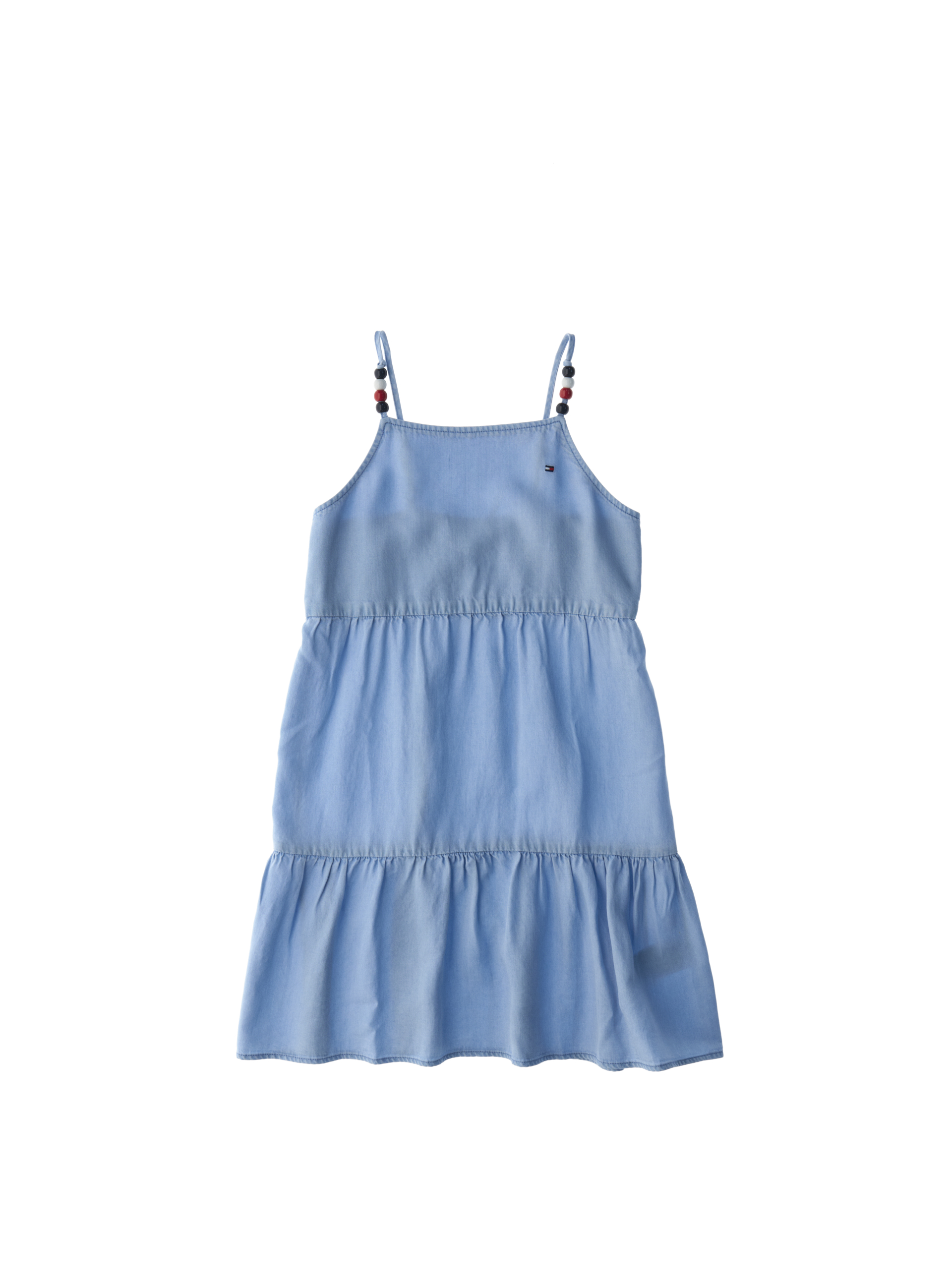 Abito a balze AZZURRO CHIARO