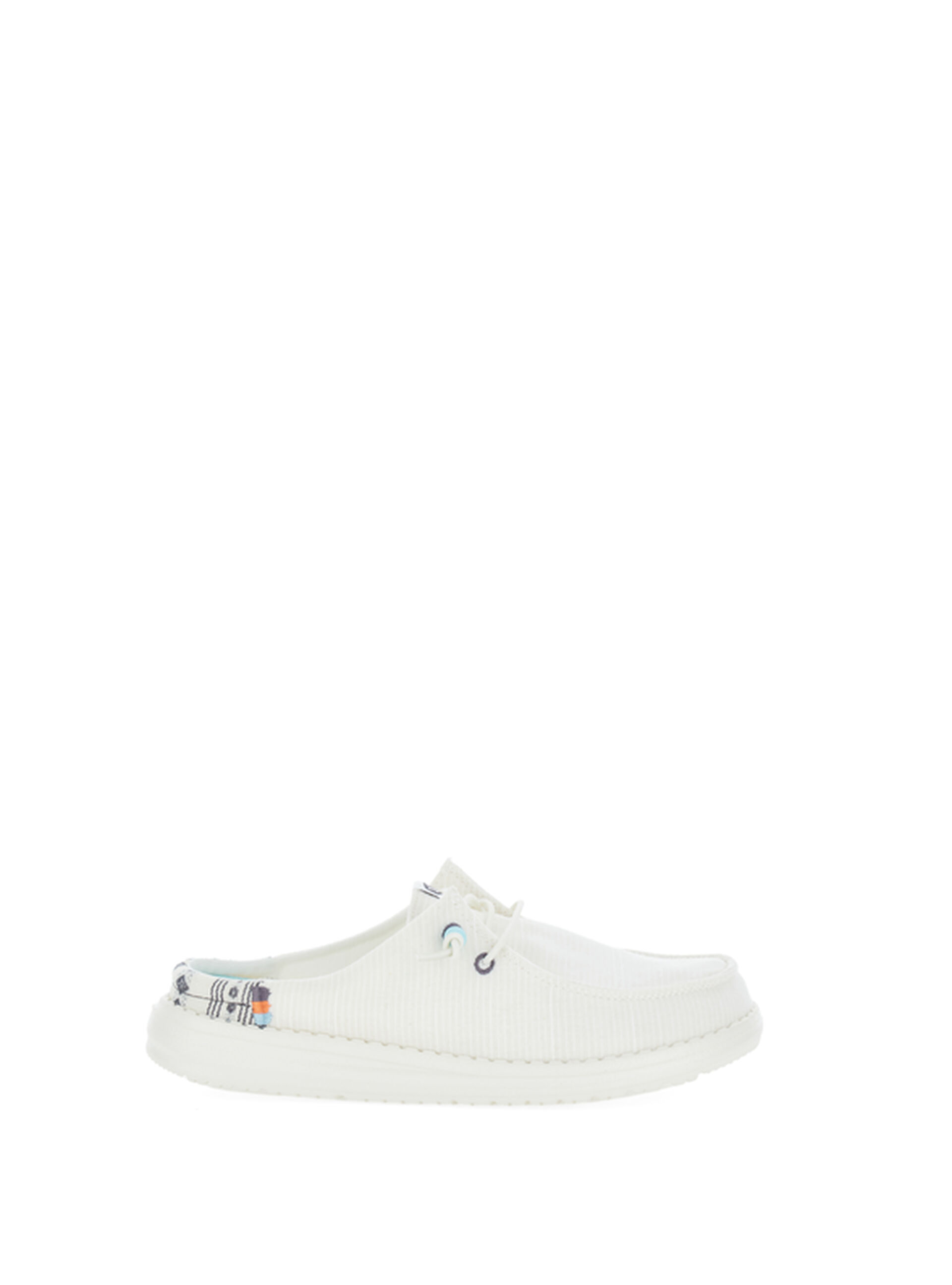 Slippers in tessuto BIANCO