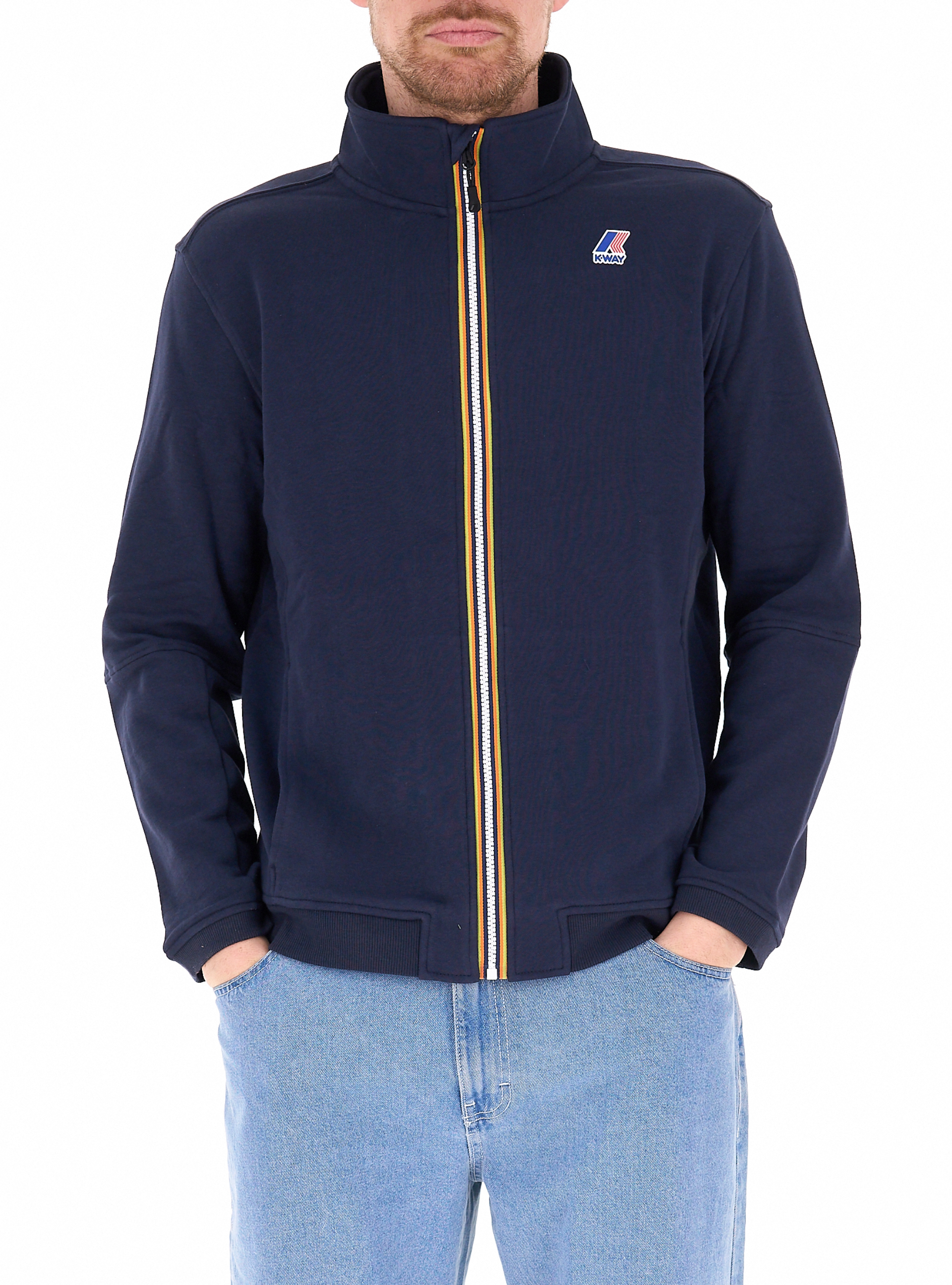 K-way Felpa in cotone BLU NAVY