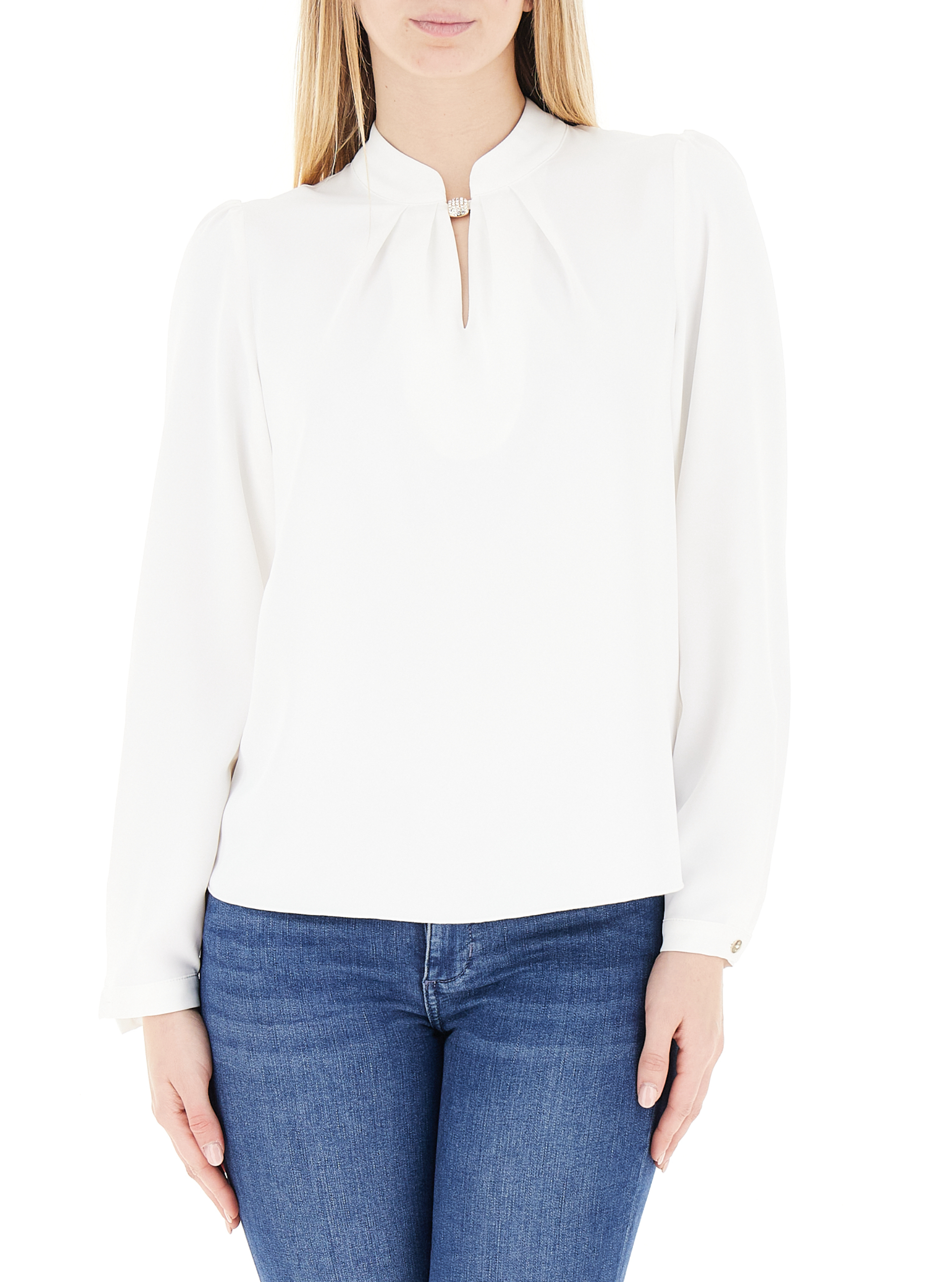Blusa maniche lunghe PANNA