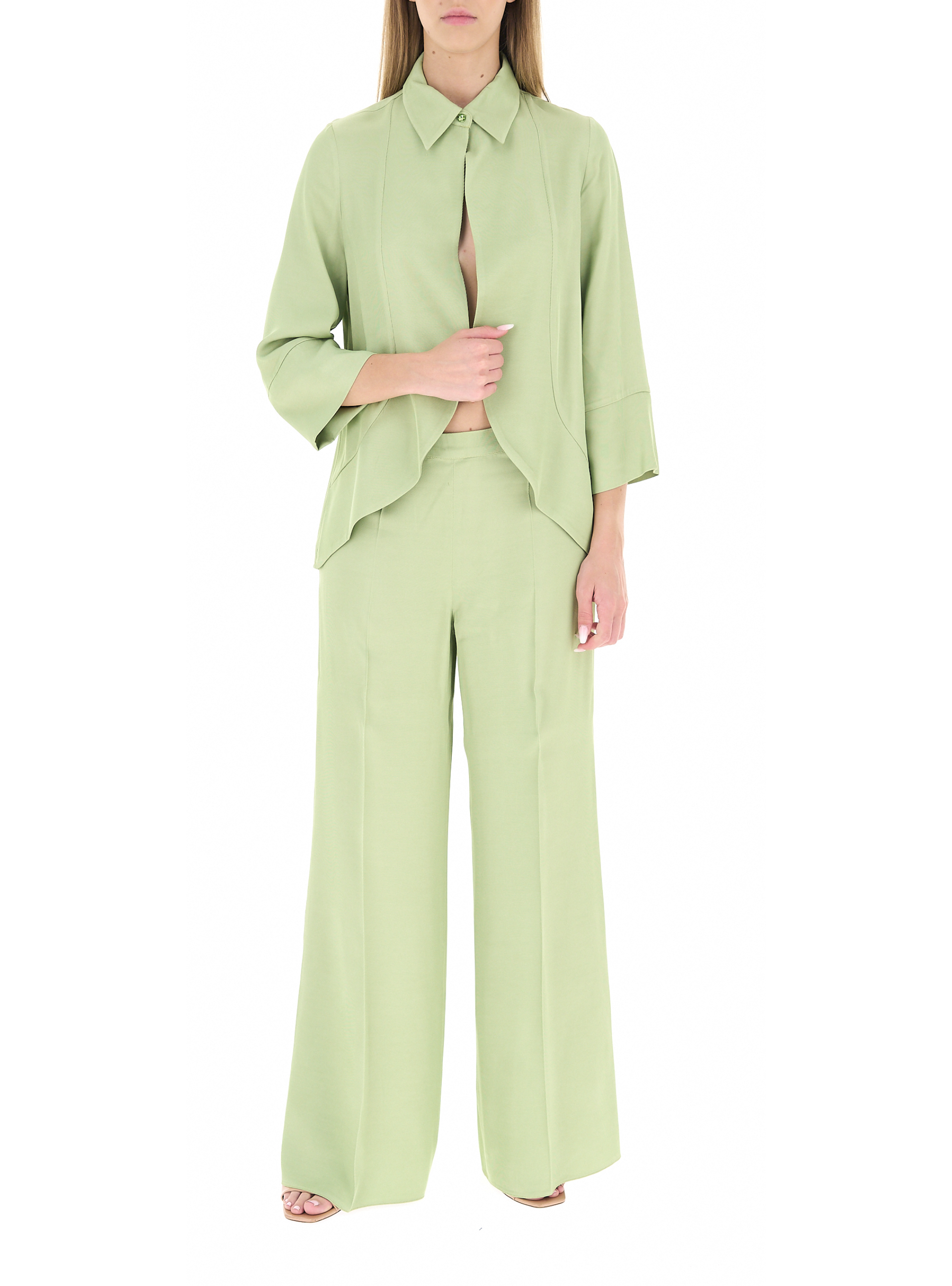 Tailleur in viscosa PISTACCHIO