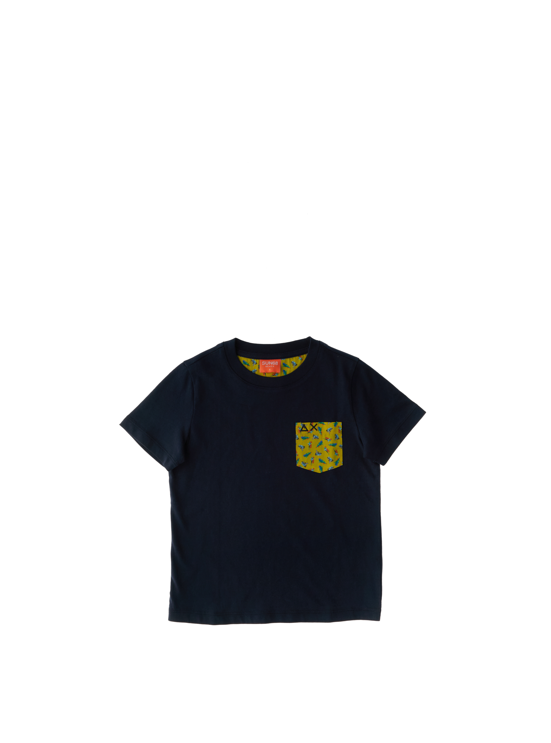 SUN68 T-shirt girocollo BLU NOTTE