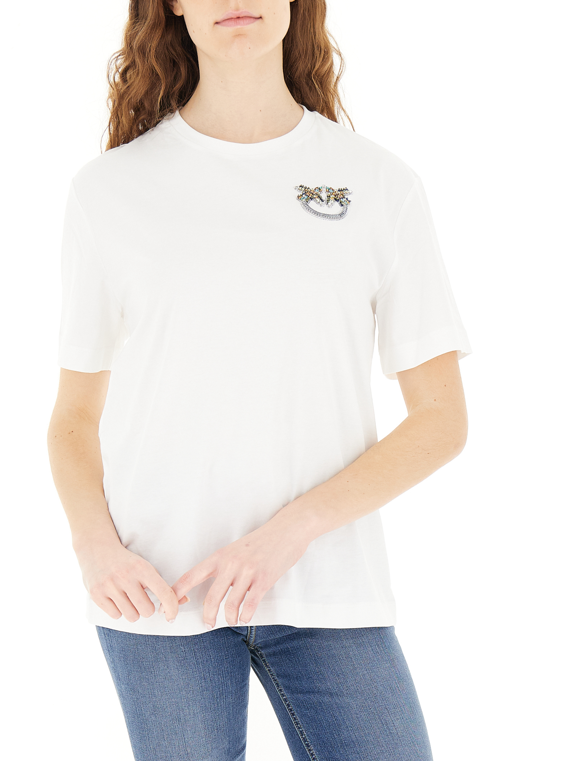 Pinko T-shirt girocollo BIANCO