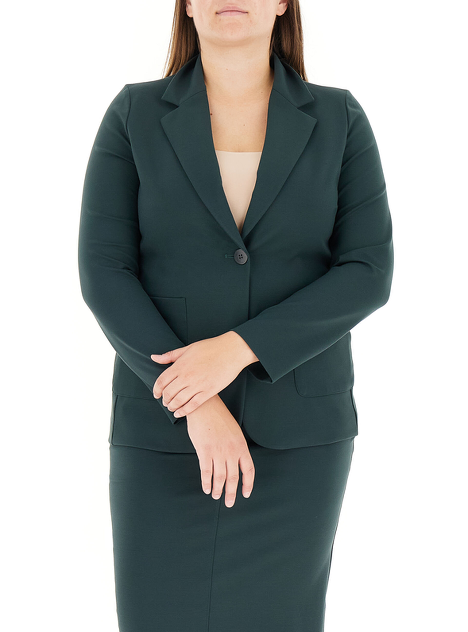 Blazer monopetto VERDE SCURO