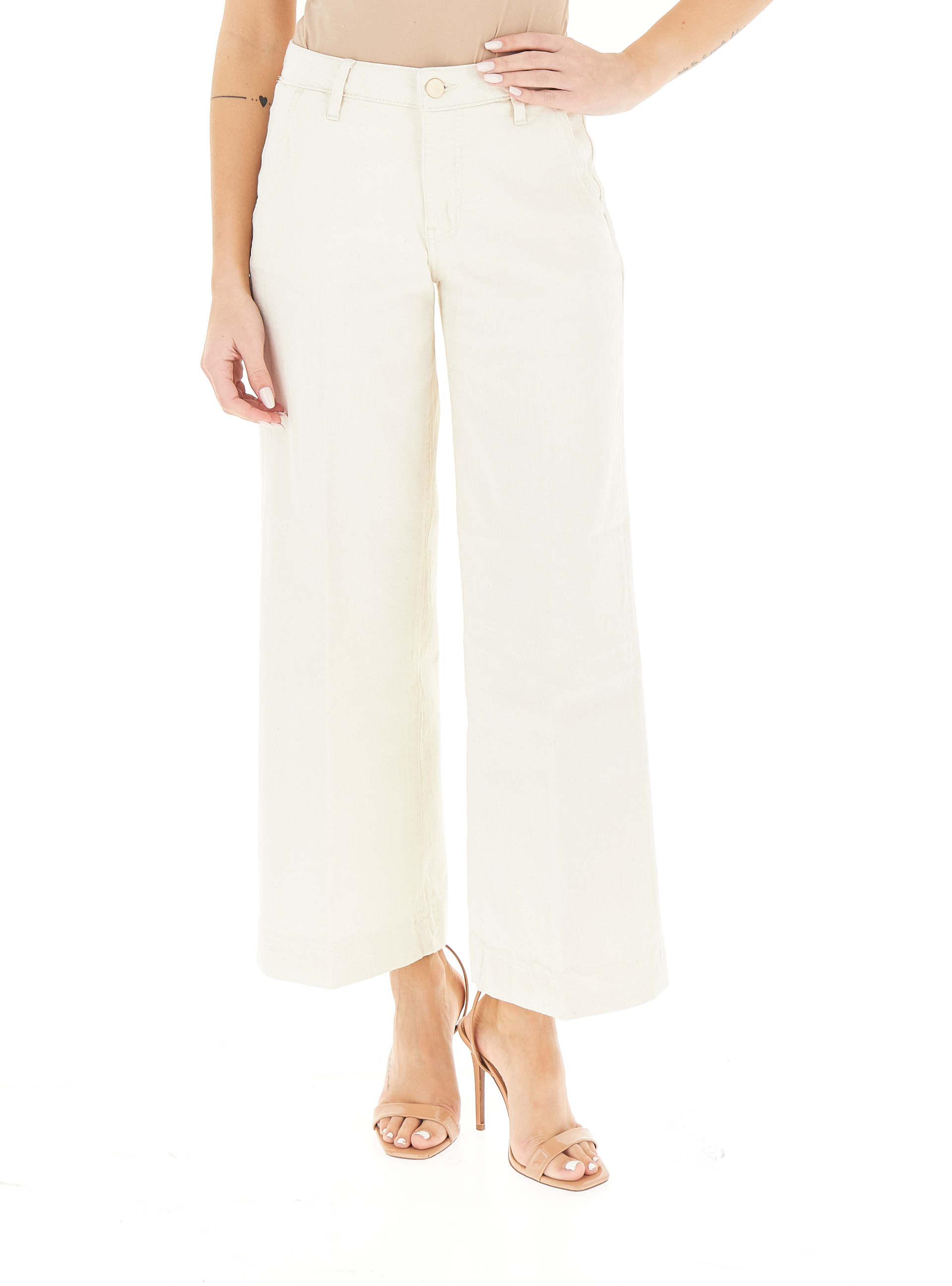 Guess Pantalone wide leg AVORIO 31