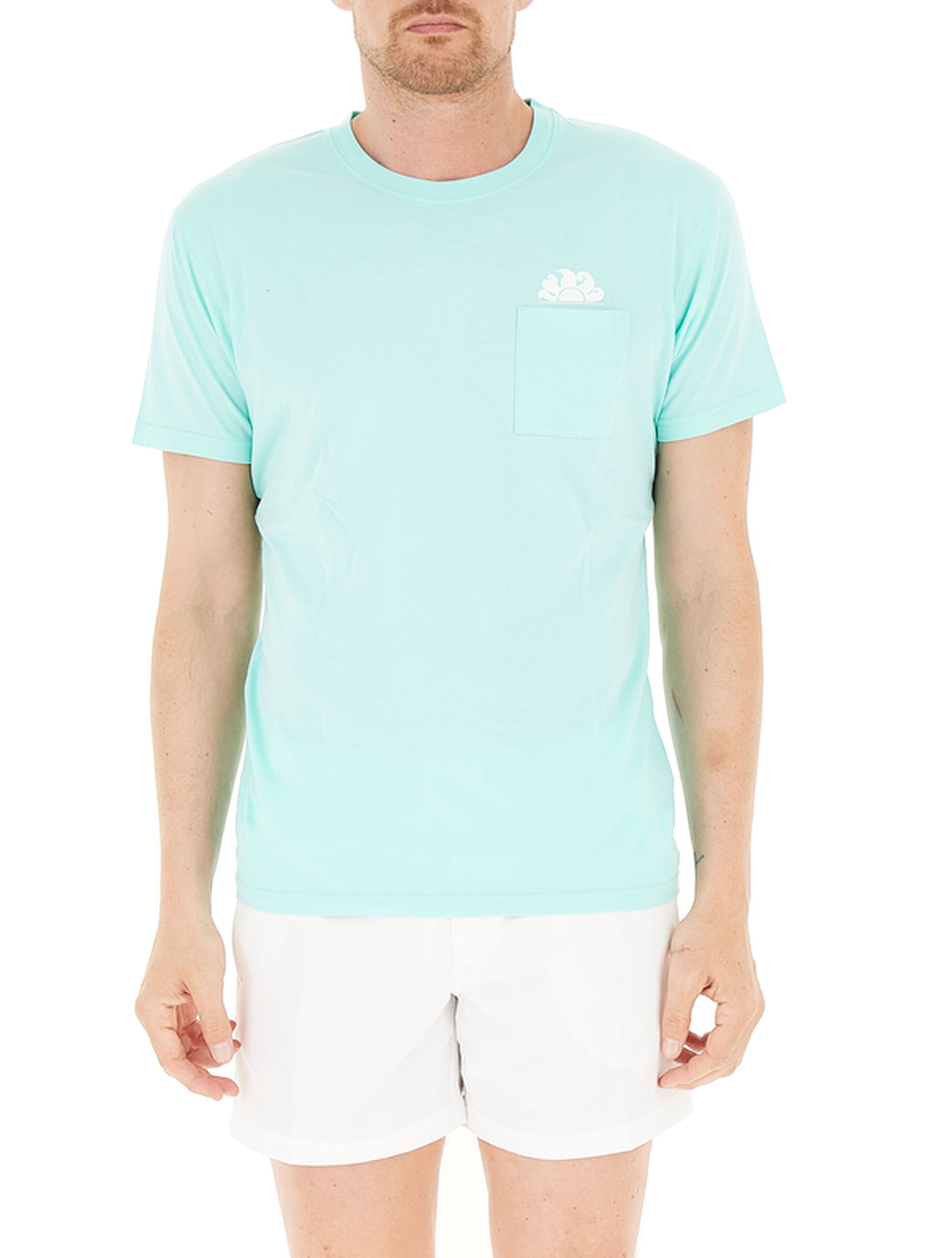 T-shirt con tasca AZZURRO CHIARO