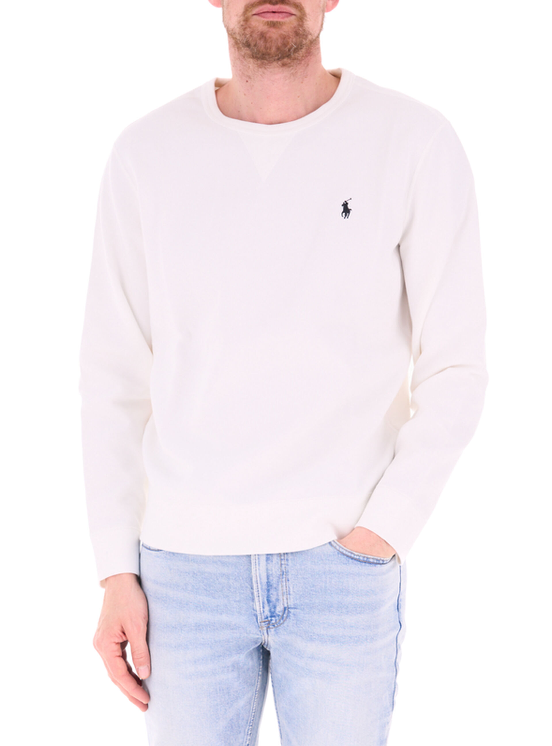 Felpa girocollo POLO BIANCO XL