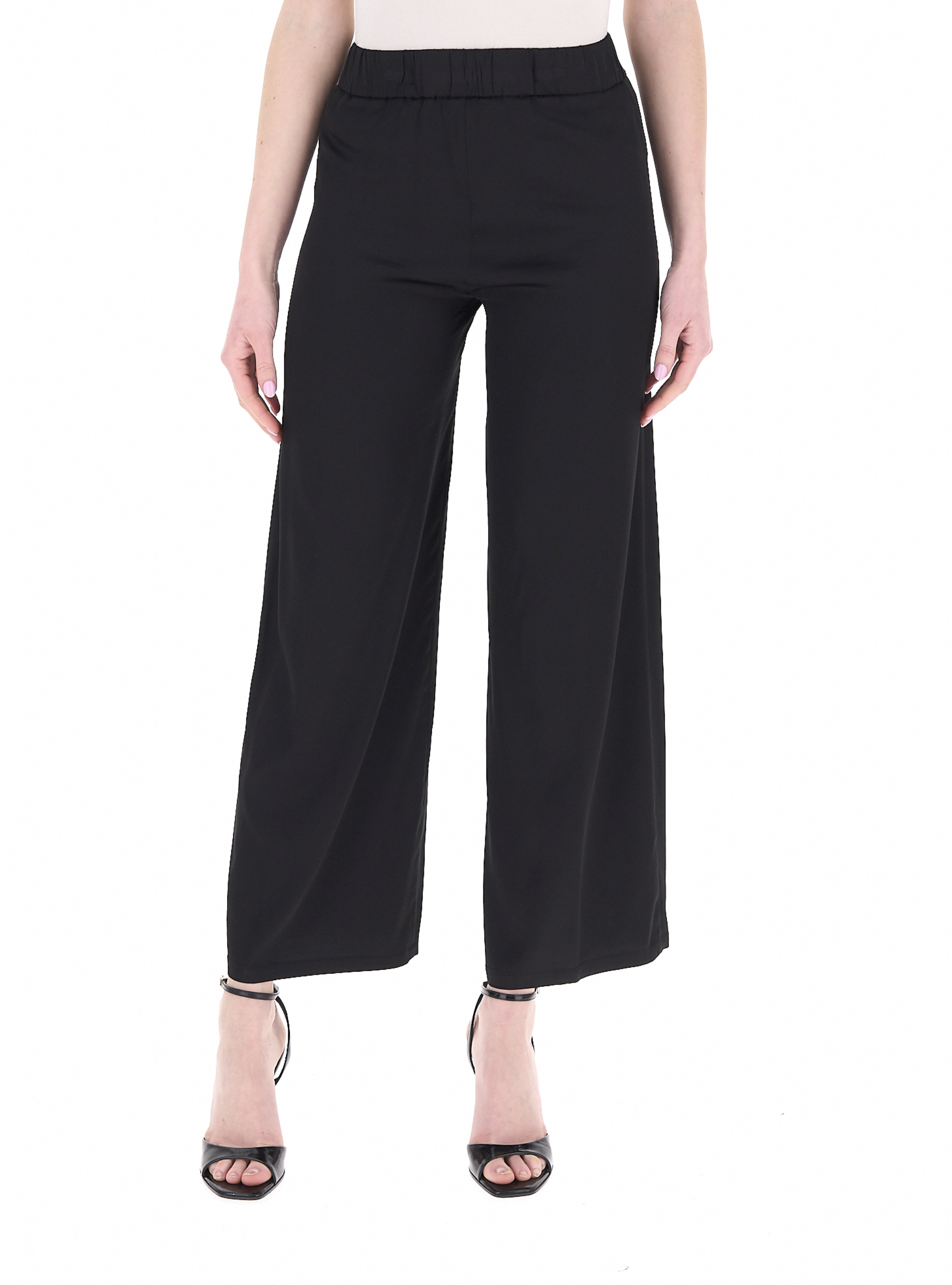 LINKS Pantalone wide leg NERO
