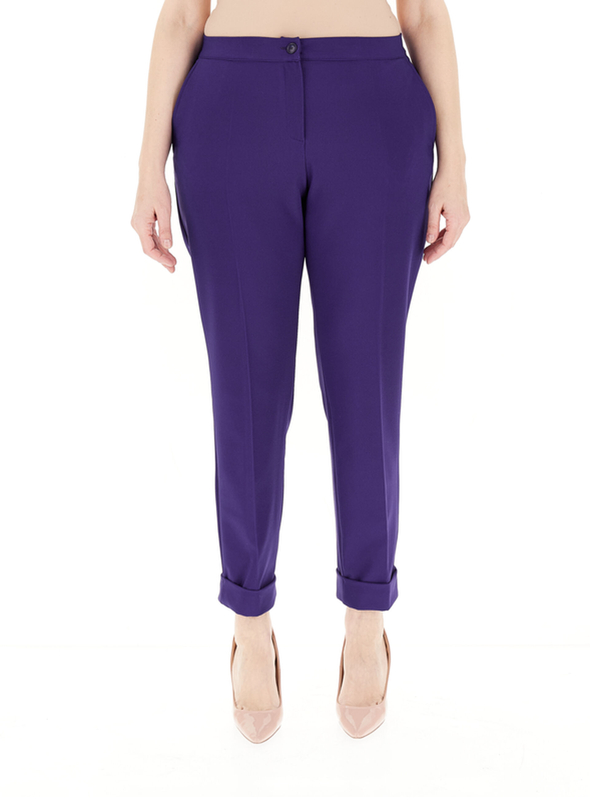Pantalone a sigaretta VIOLA