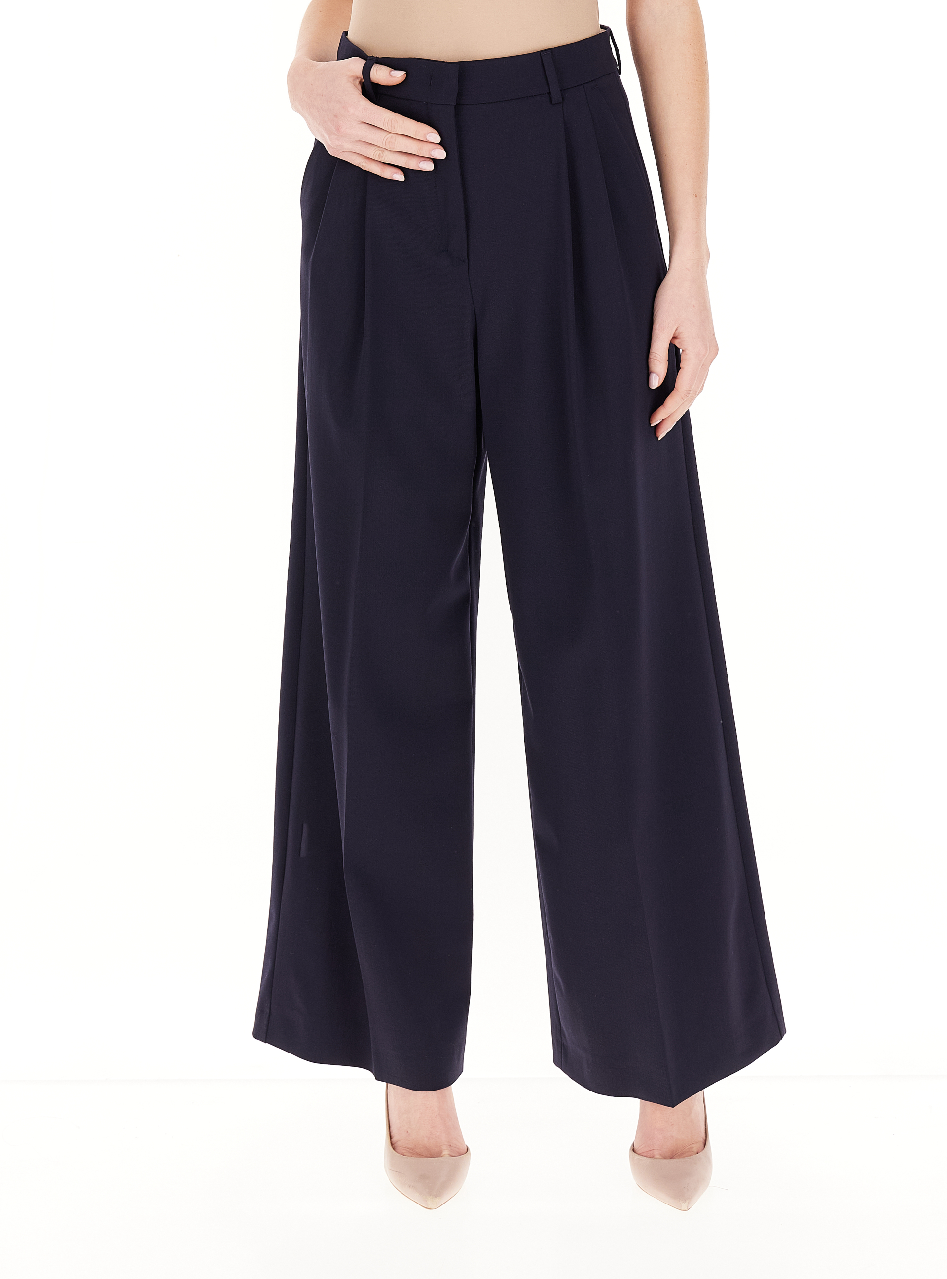 Pantalone misto lana BLU SCURO 38