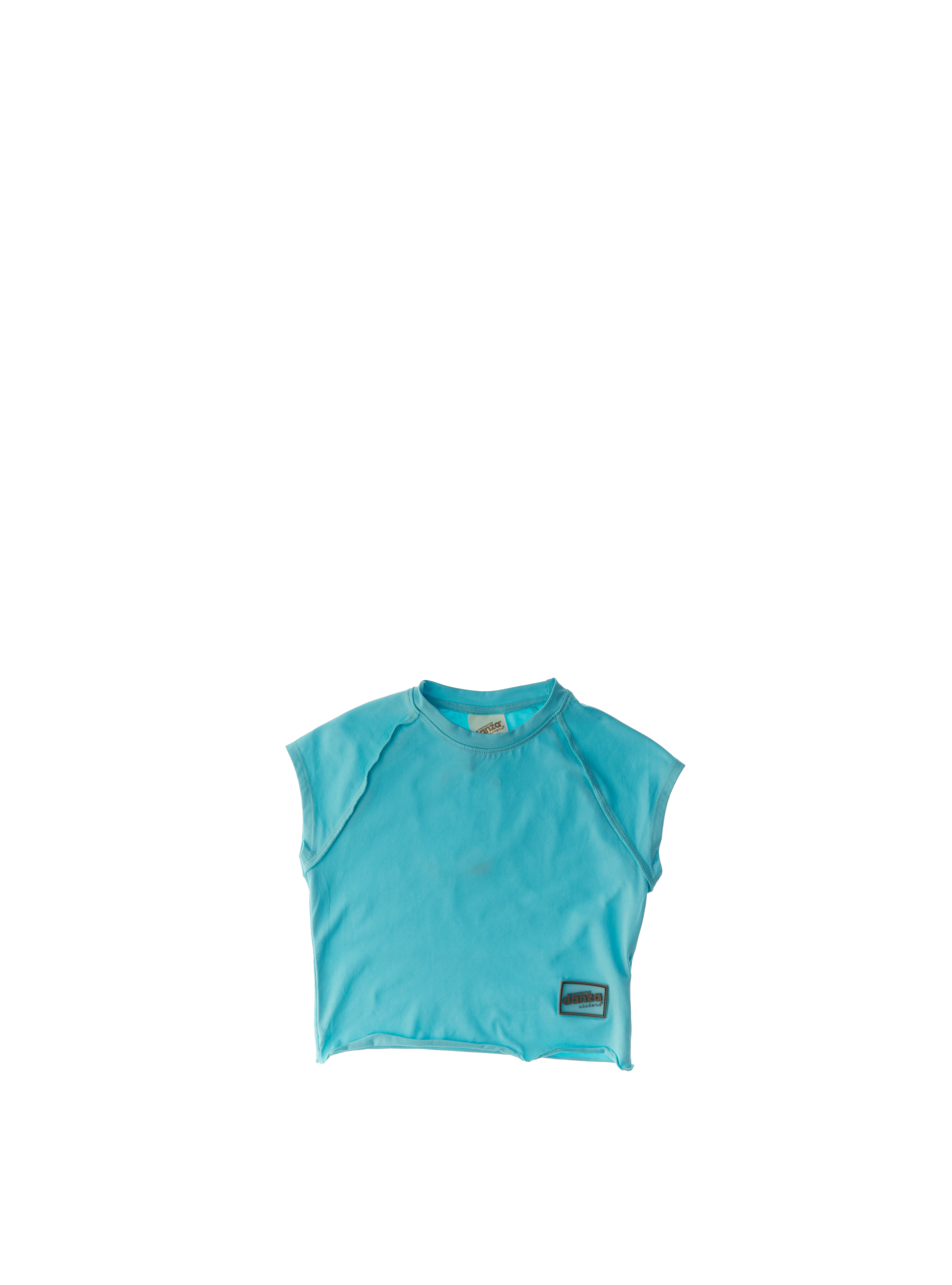 T-shirt girocollo AZZURRO