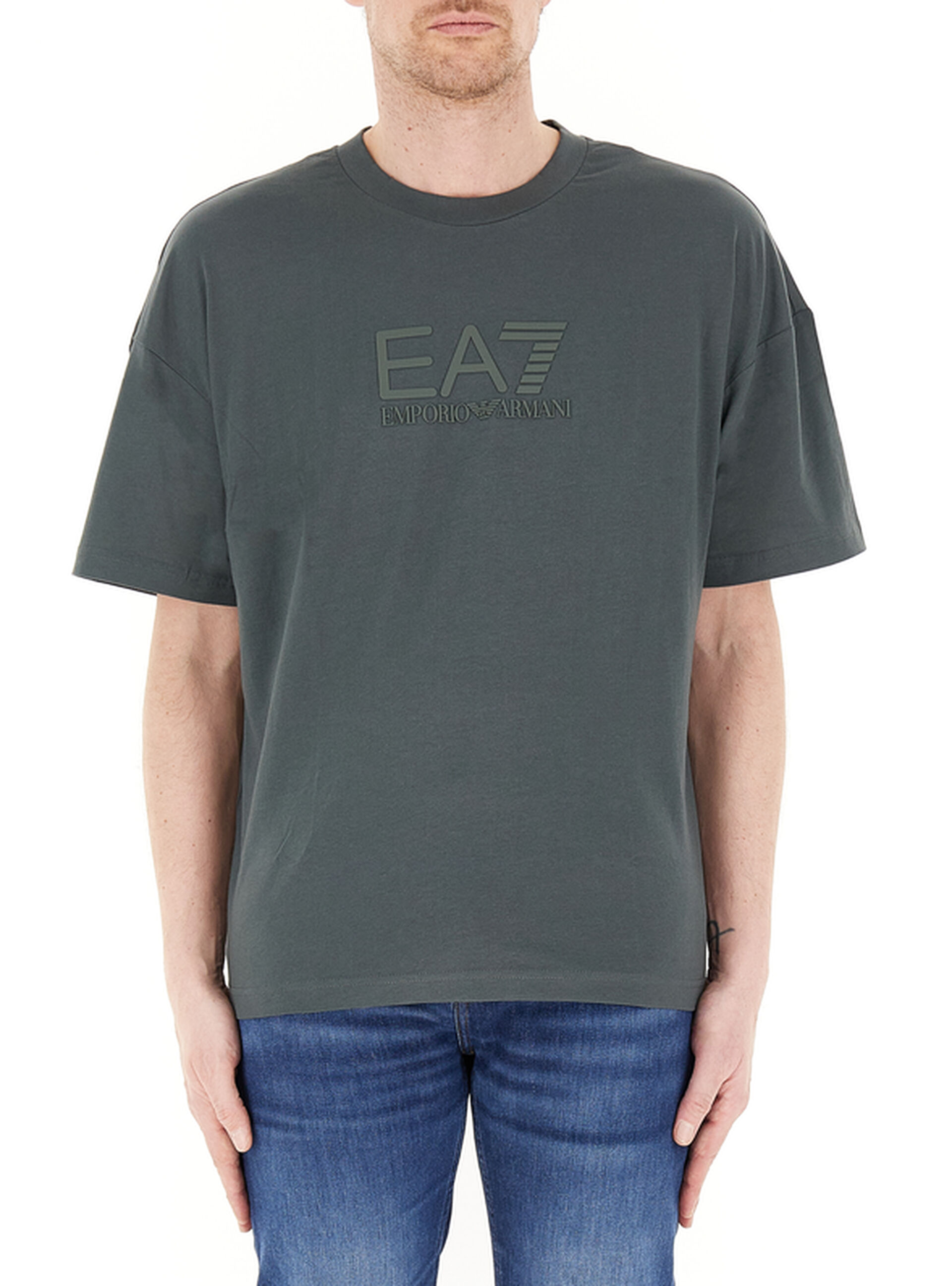 T-shirt girocollo PETROLIO L