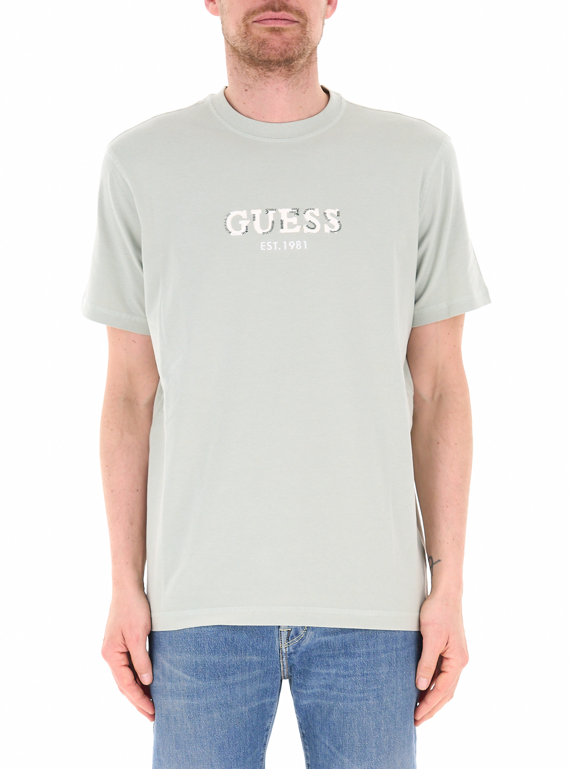 T-shirt girocollo GRIGIO TÉ VERDE