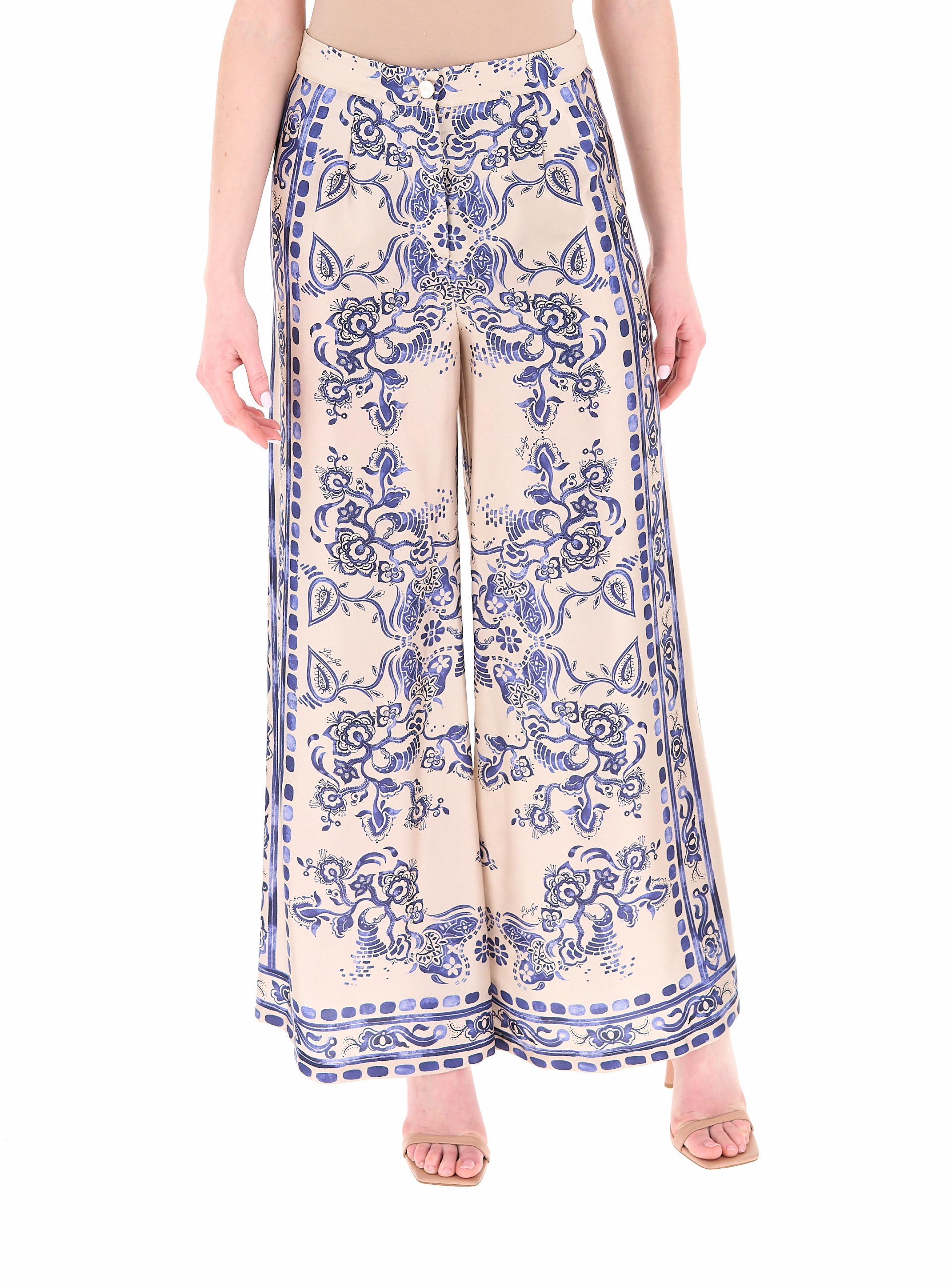 LIU JO Pantalone wide leg BLU 44