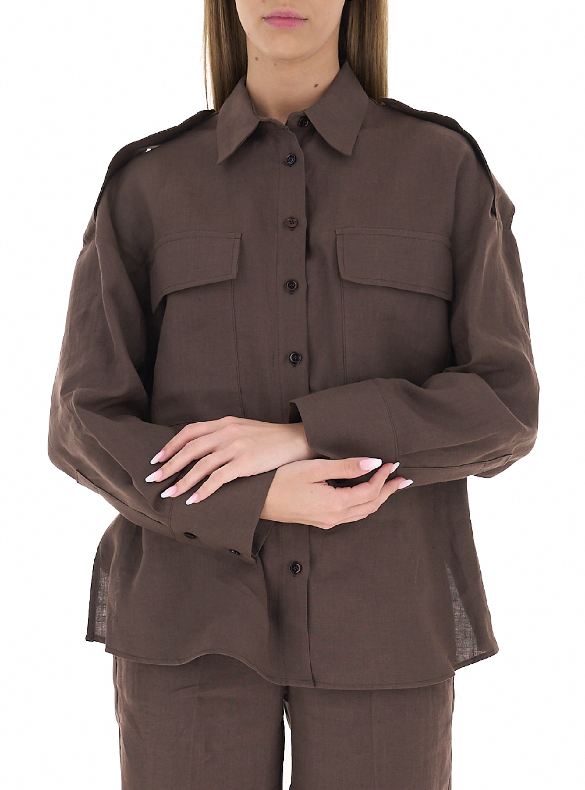 Camicia in lino TESTA DI MORO S