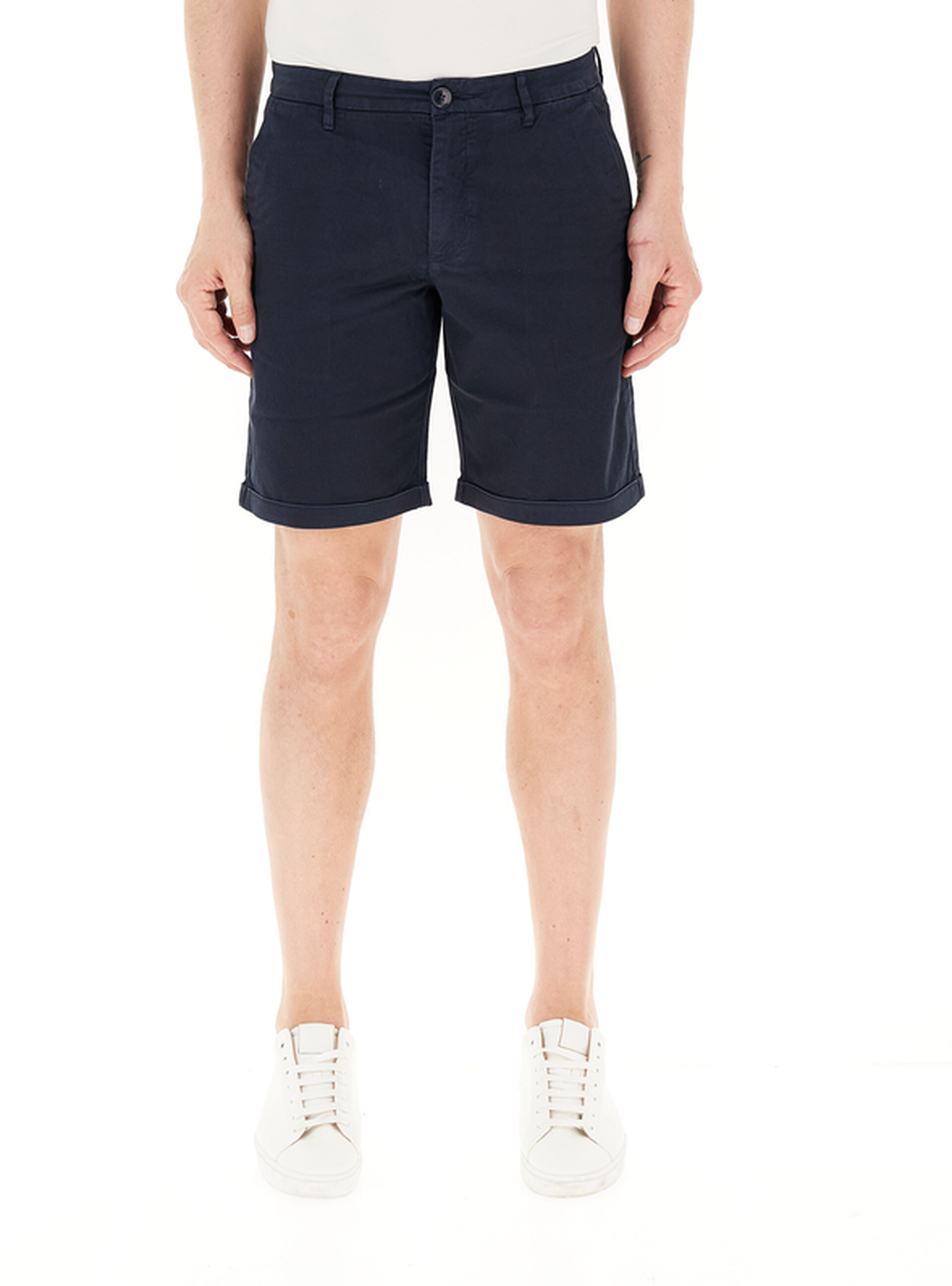 SUN68 Bermuda in cotone BLU NAVY