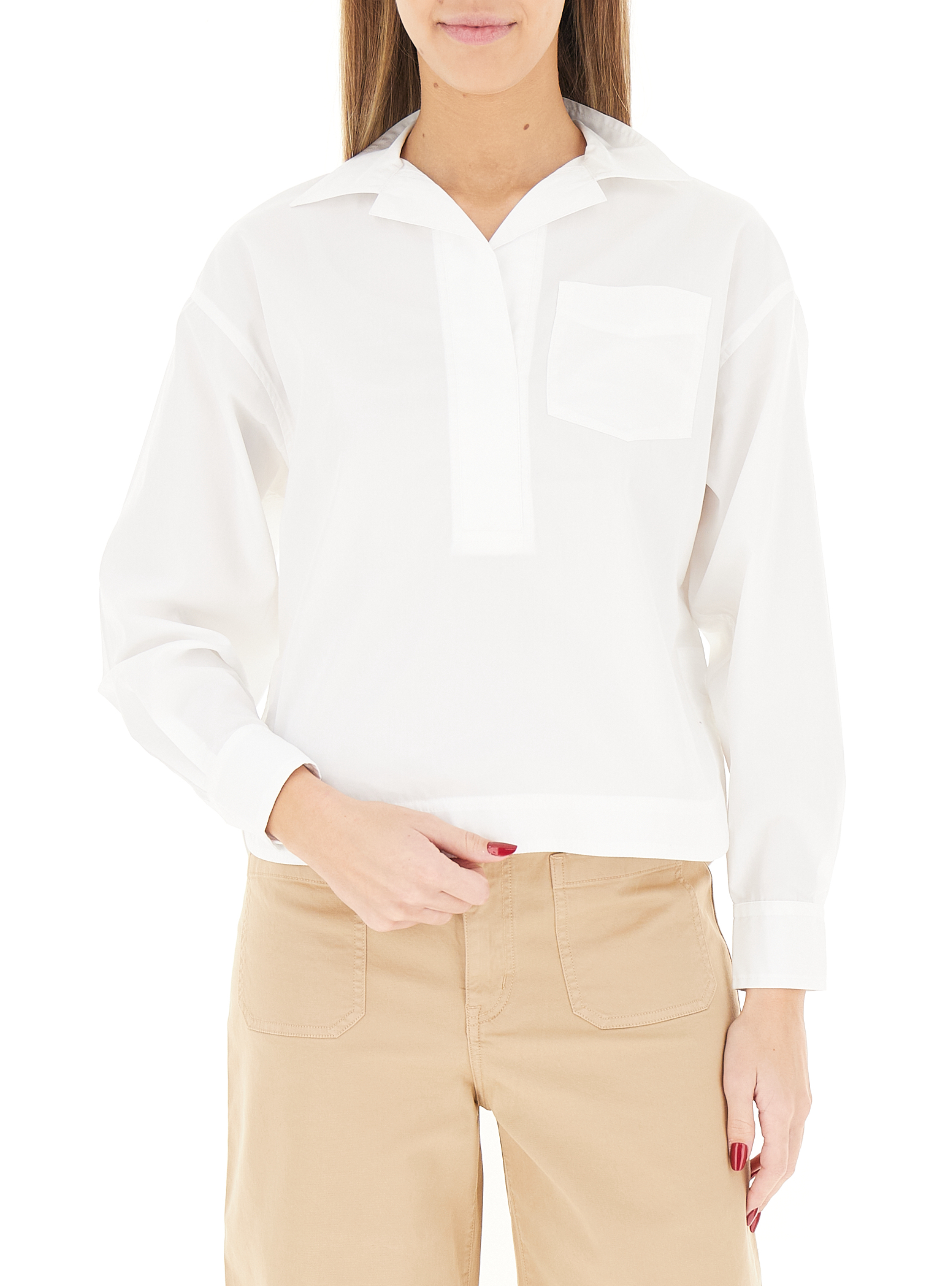 Blusa in cotone LAUREN BIANCO M