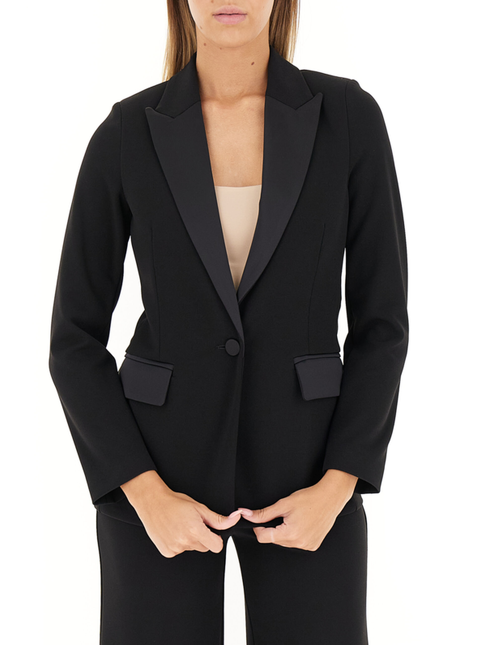 VICOLO Blazer collo revers NERO