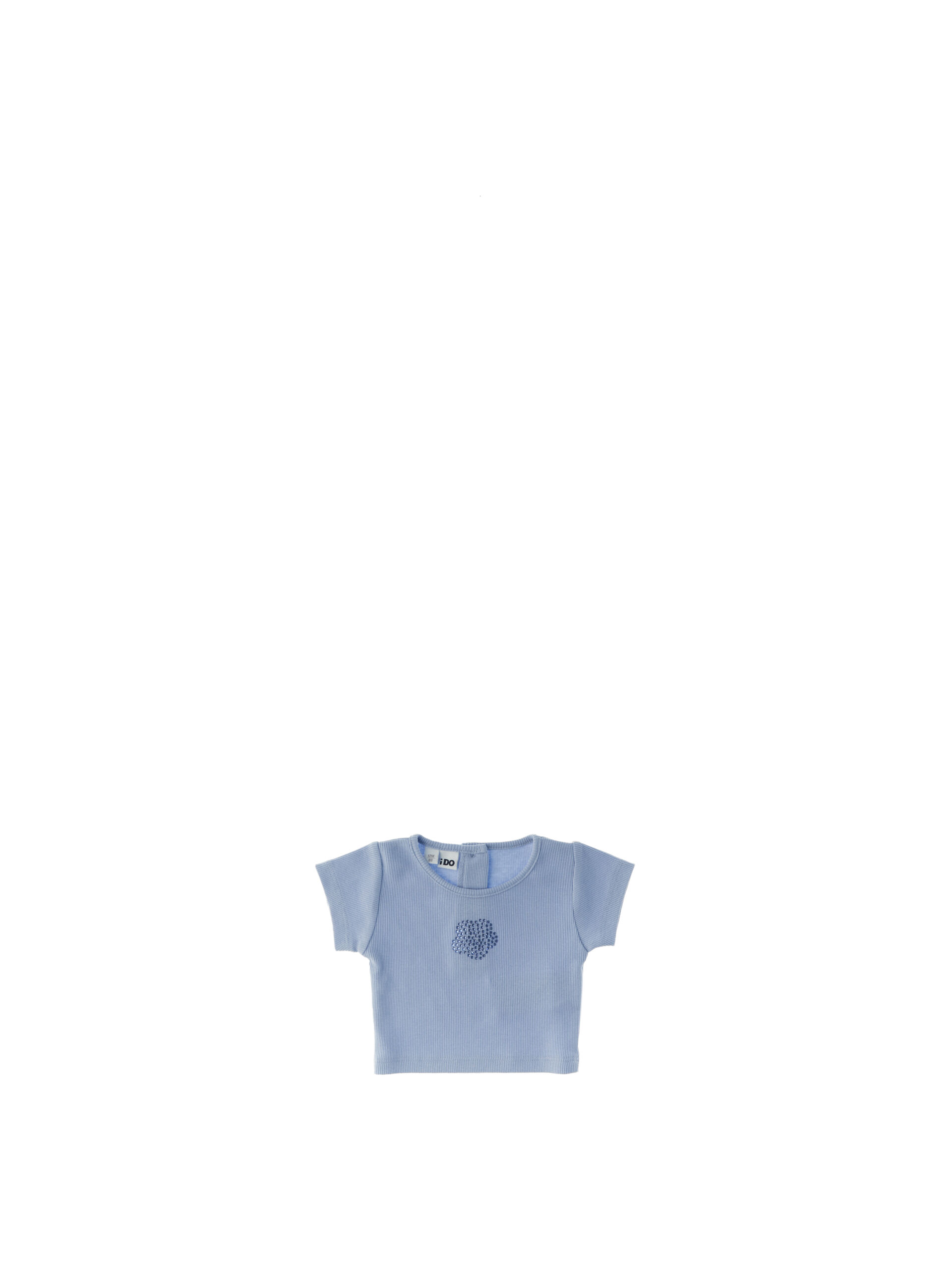 IDO T-shirt girocollo CELESTE