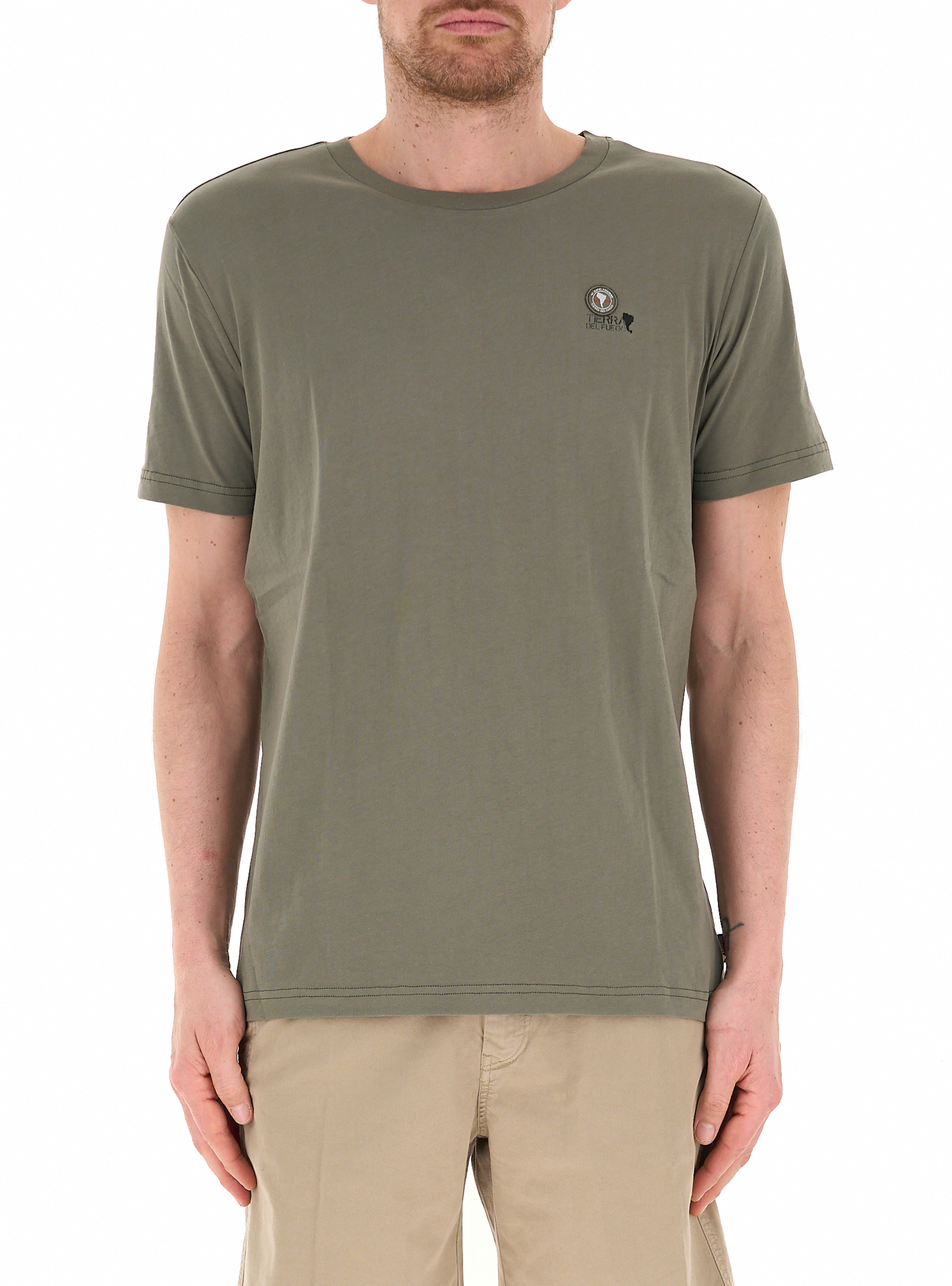 T-shirt in cotone VERDE MILITARE L