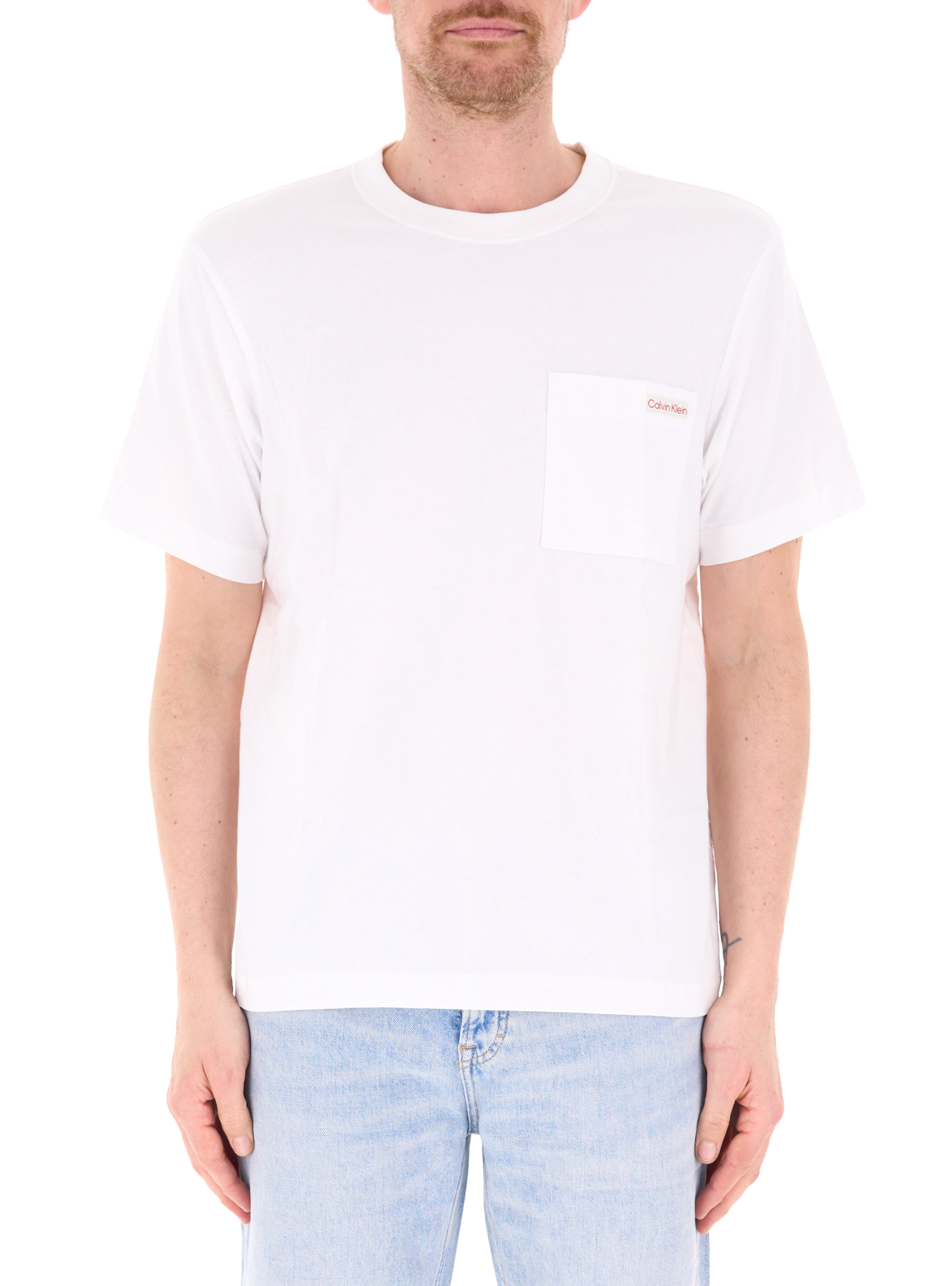 T-shirt con taschino BIANCO L