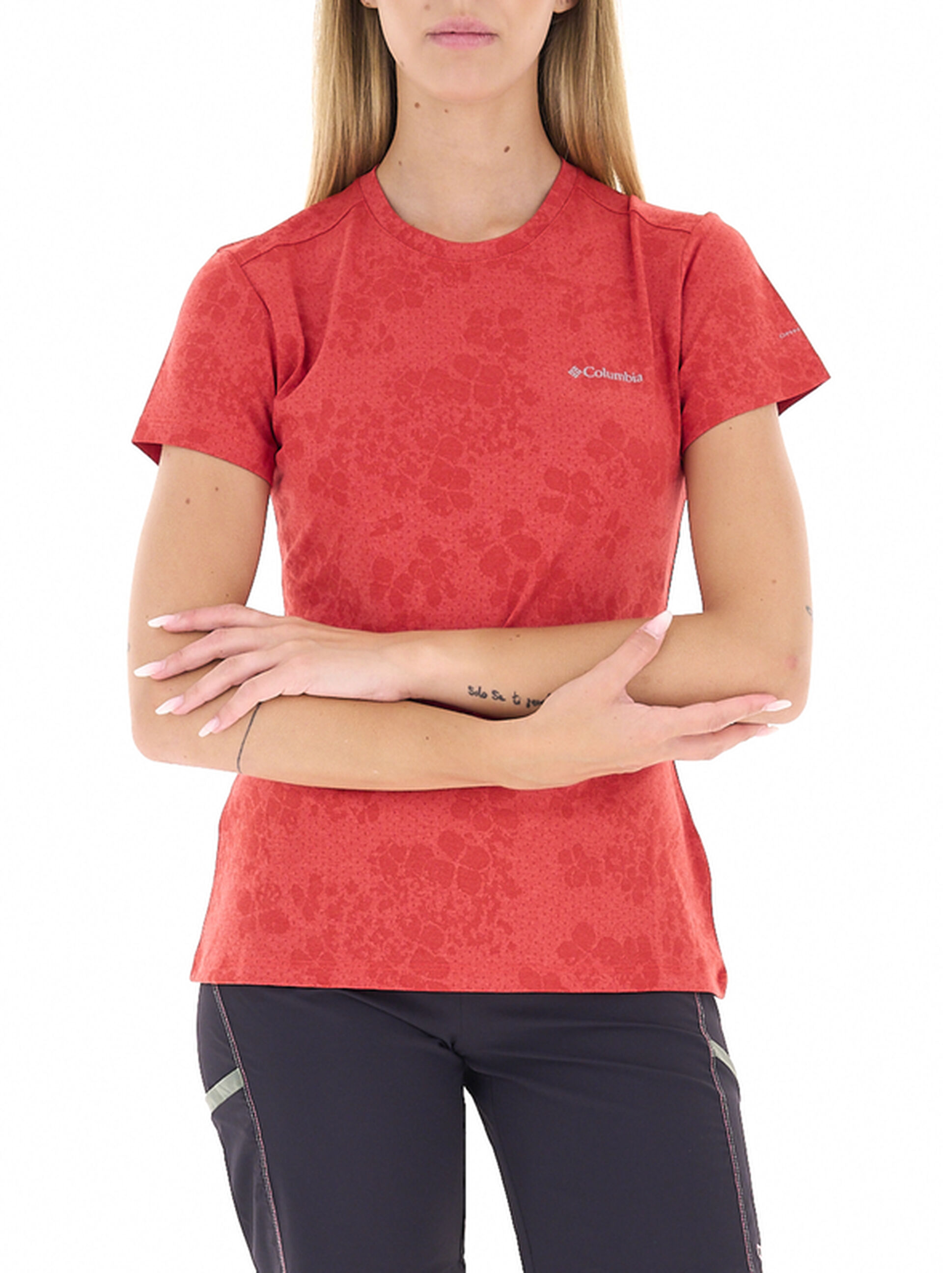 T-shirt tessuto tecnico ROSSO S