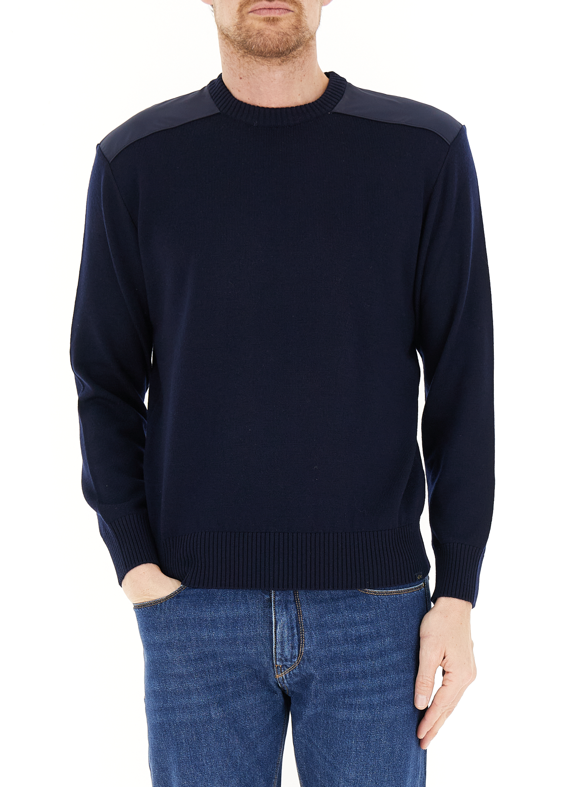 Maglione lana vergine BLU SCURO XXL
