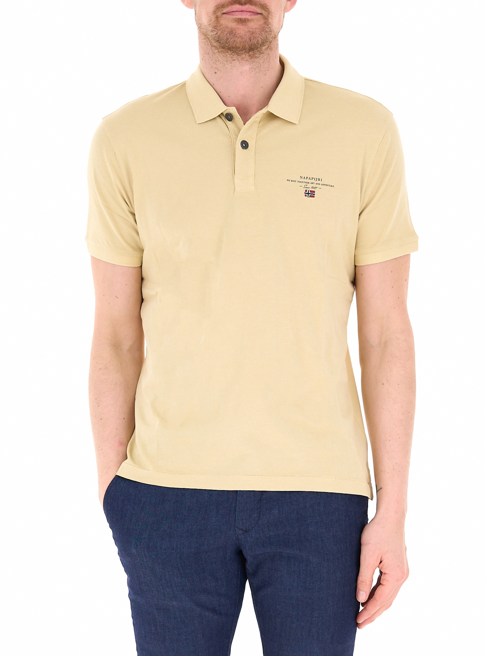 Napapijri Polo in cotone BEIGE