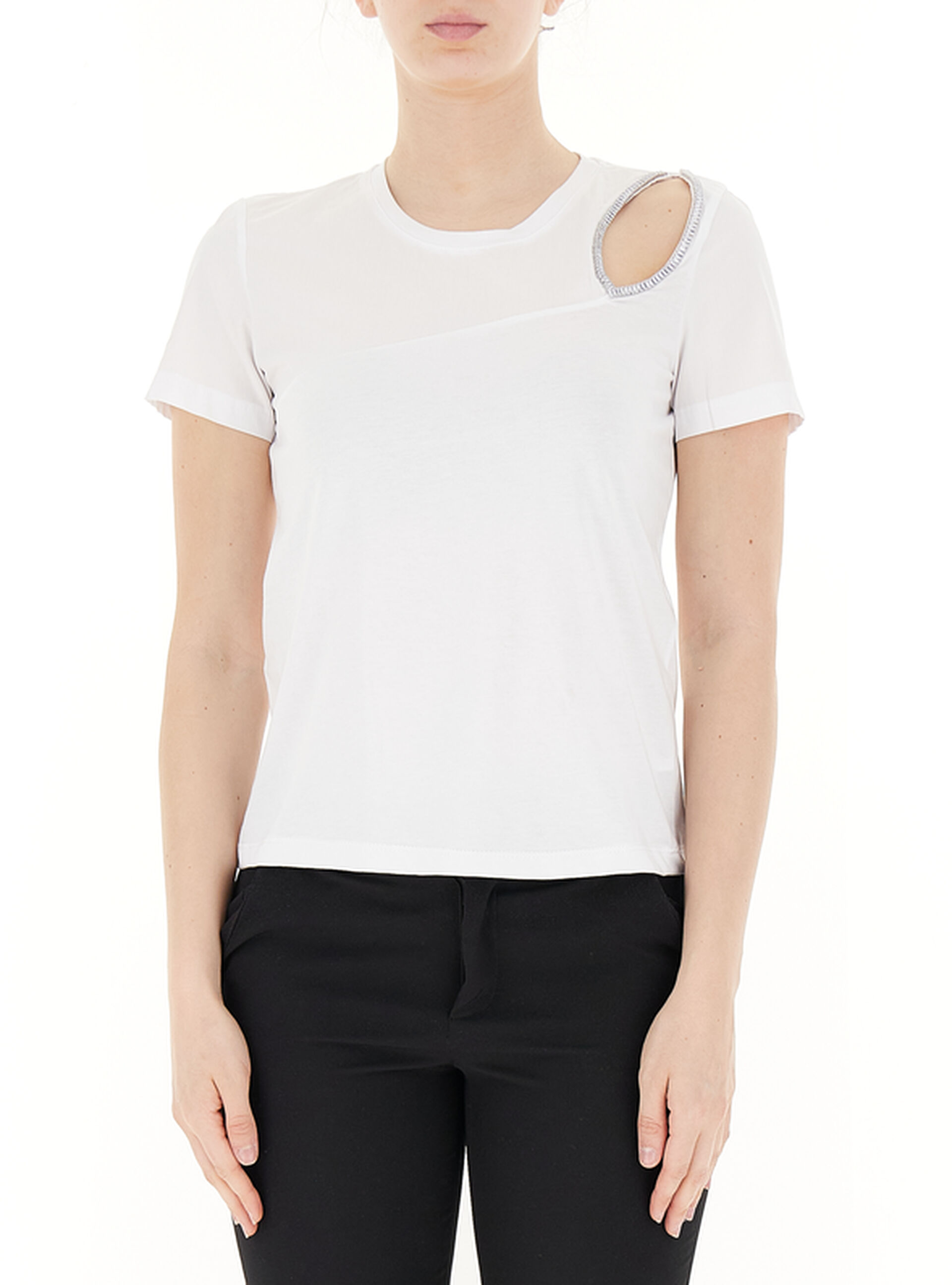LIU JO T-shirt cut out BIANCO