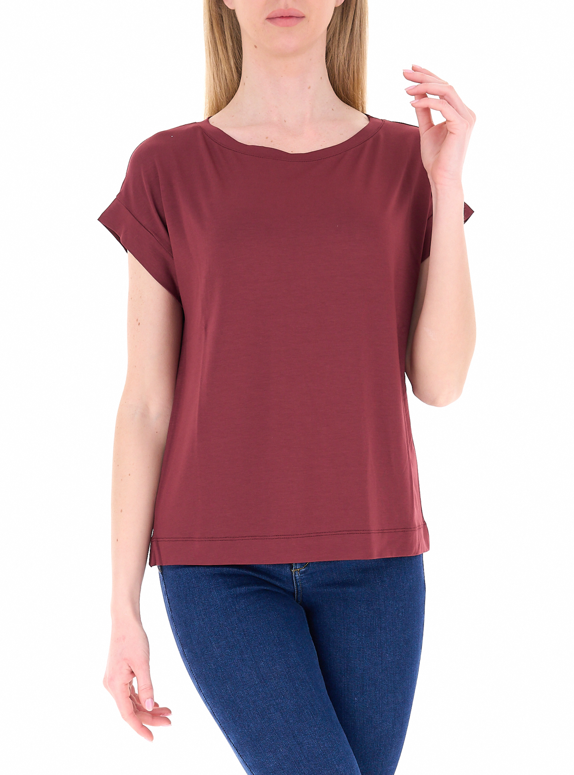 VICOLO Blusa maniche corte MATTONE