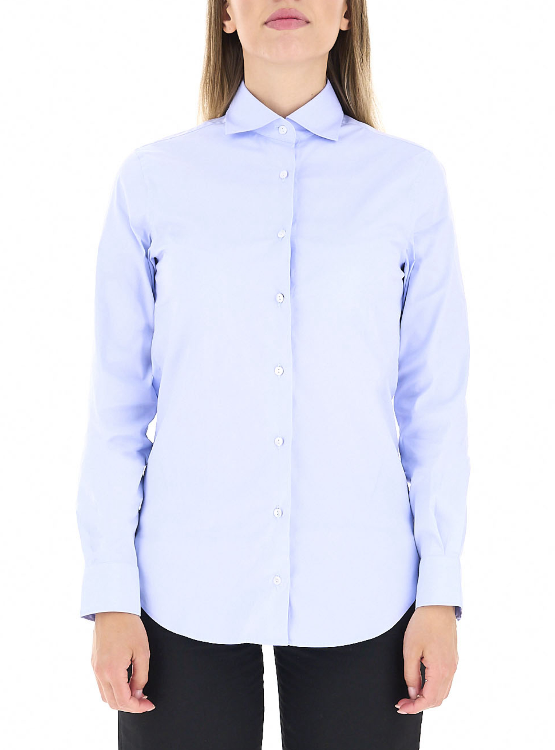 Camicia misto cotone AZZURRO OXFORD