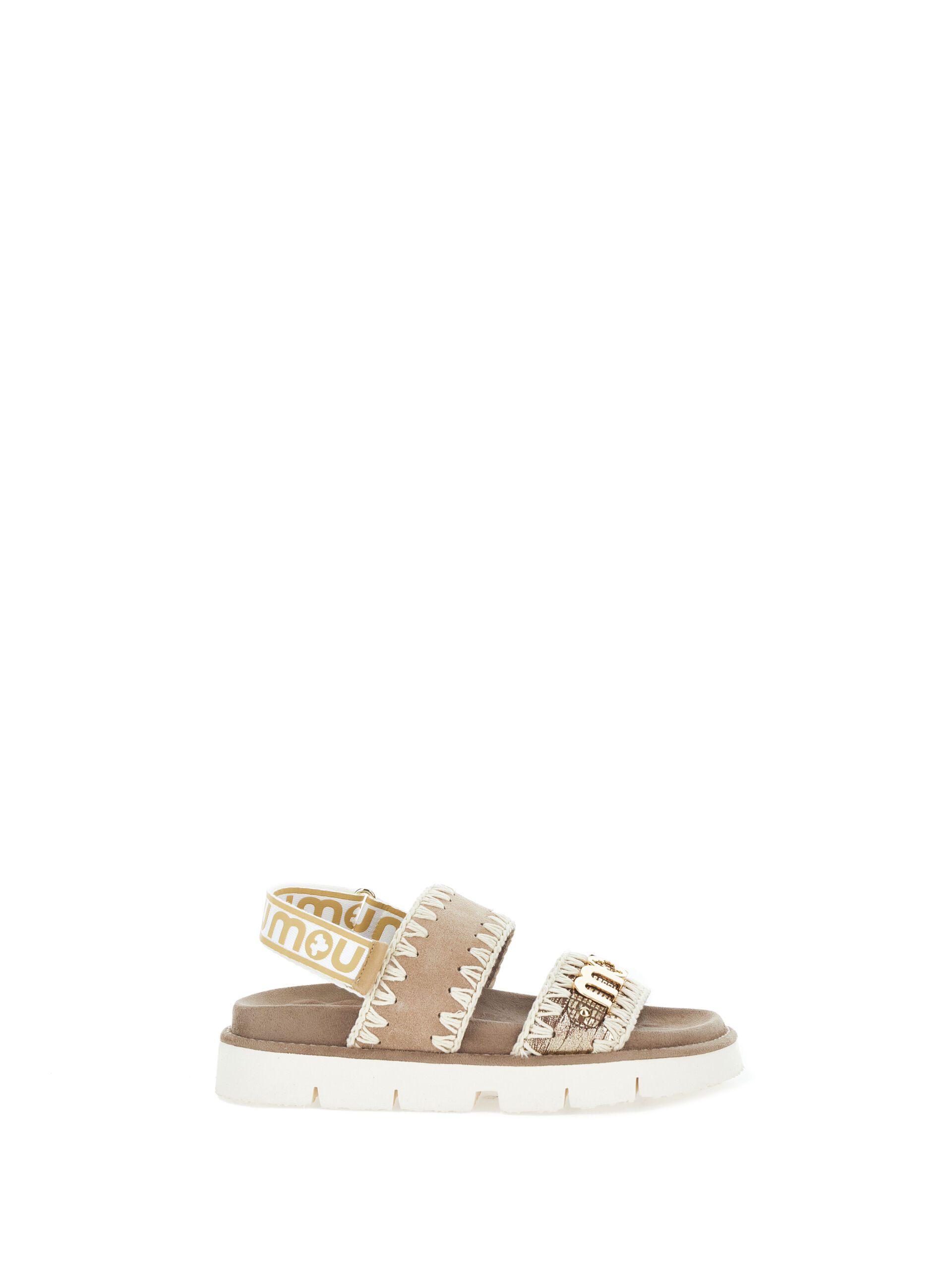 MOU Sandali in pelle BEIGE