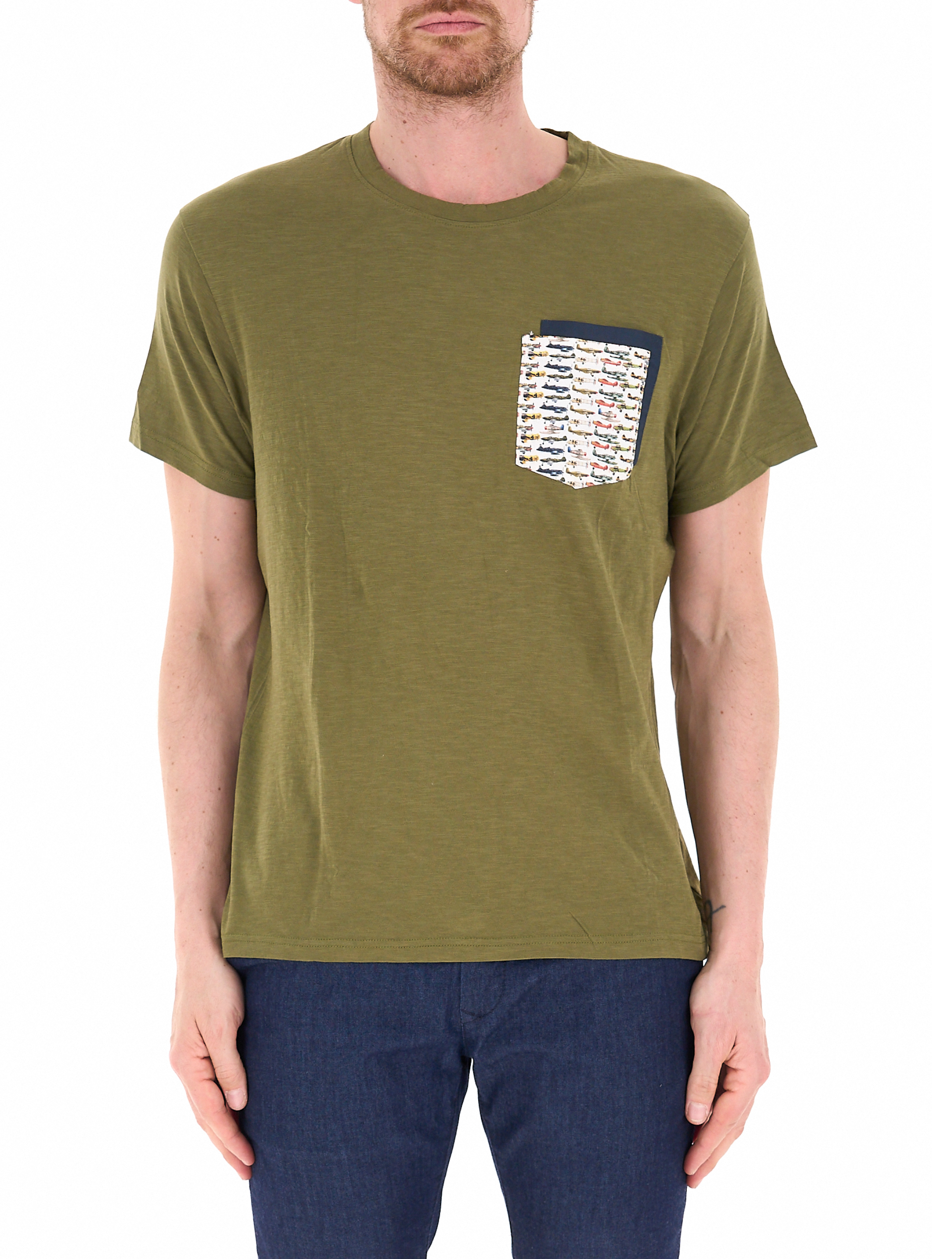 T-shirt girocollo VERDE OLIVA