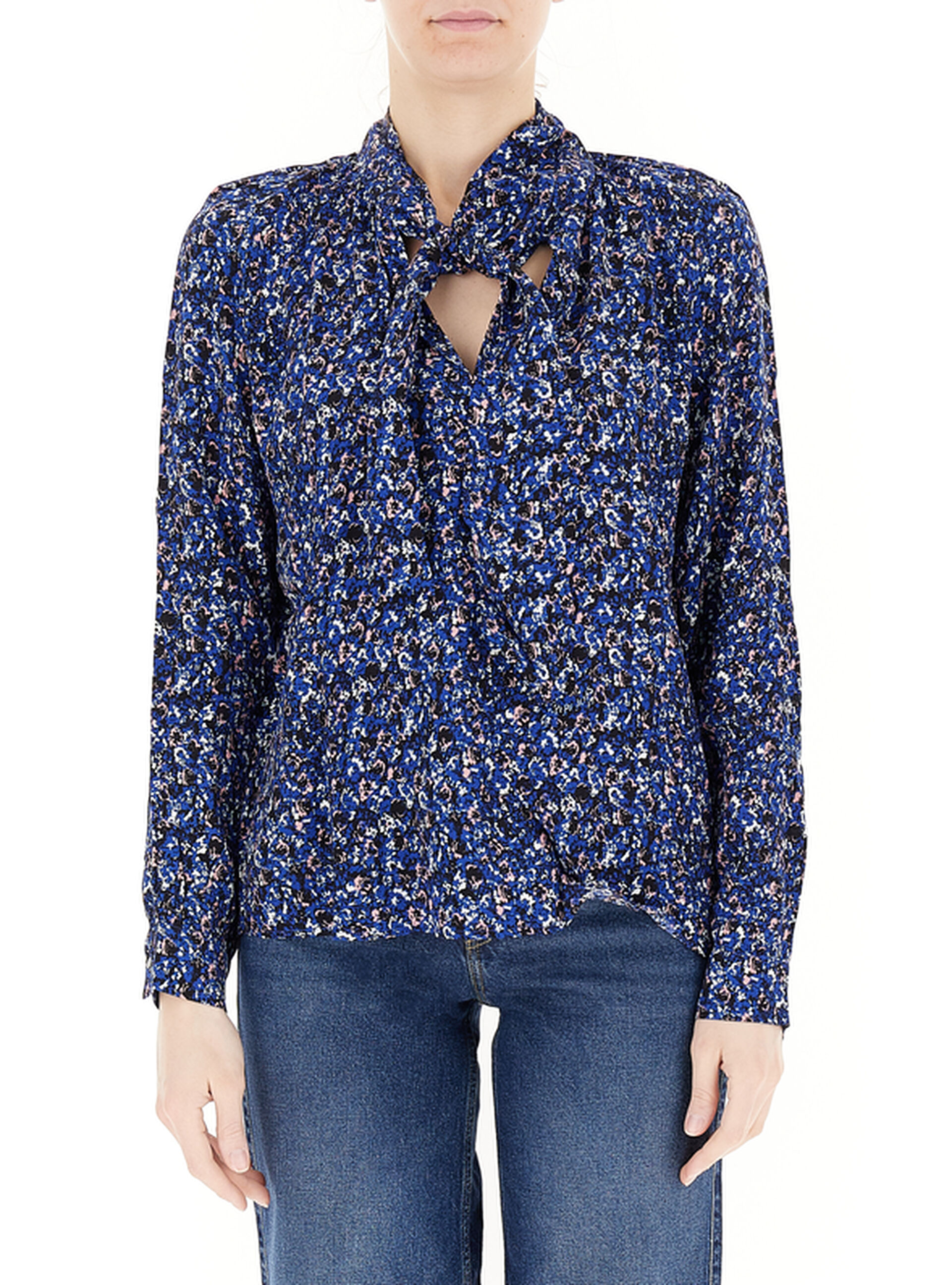 Pepe Jeans Blusa in viscosa BLU S