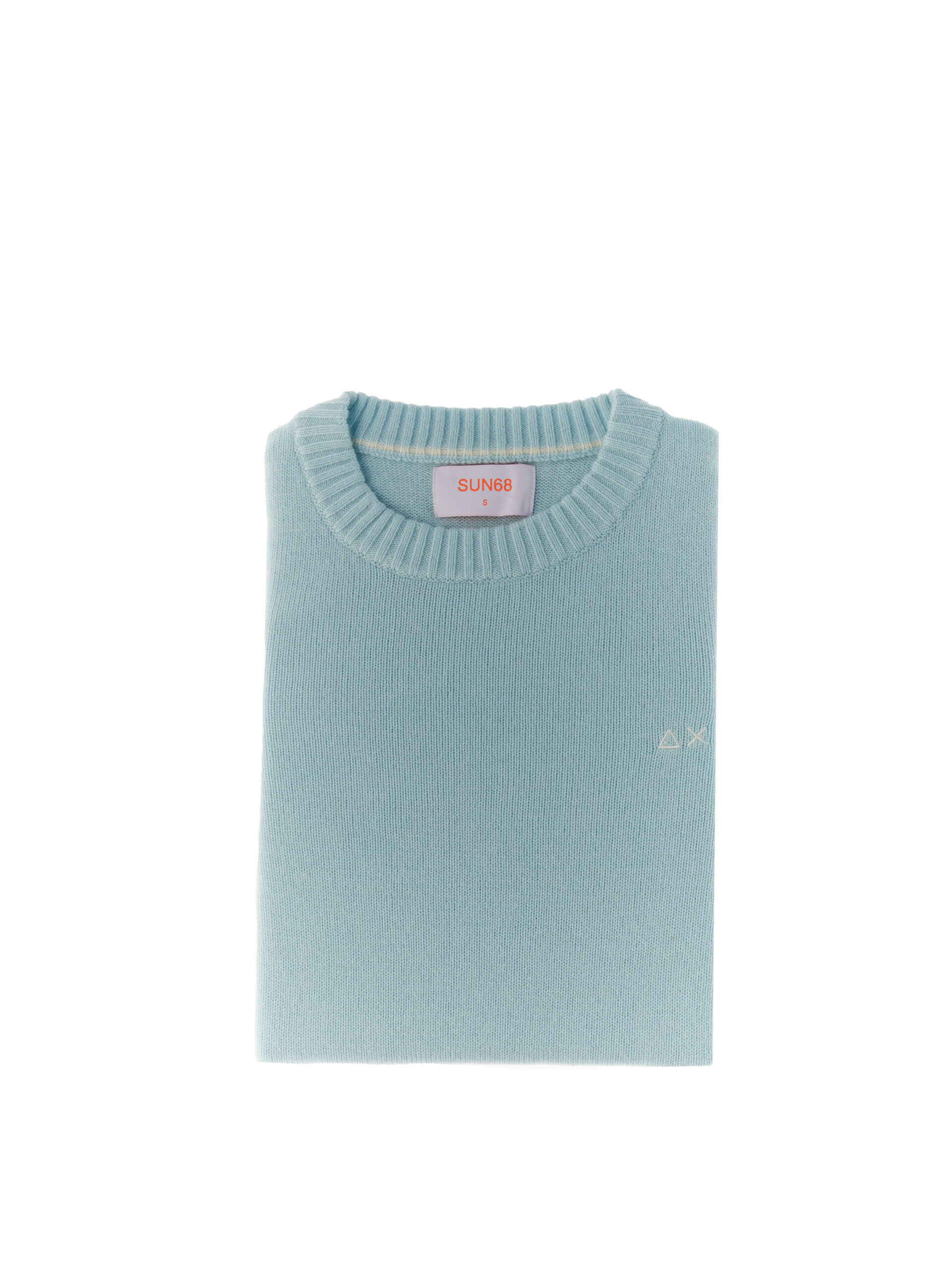 Maglione misto lana AZZURRO L