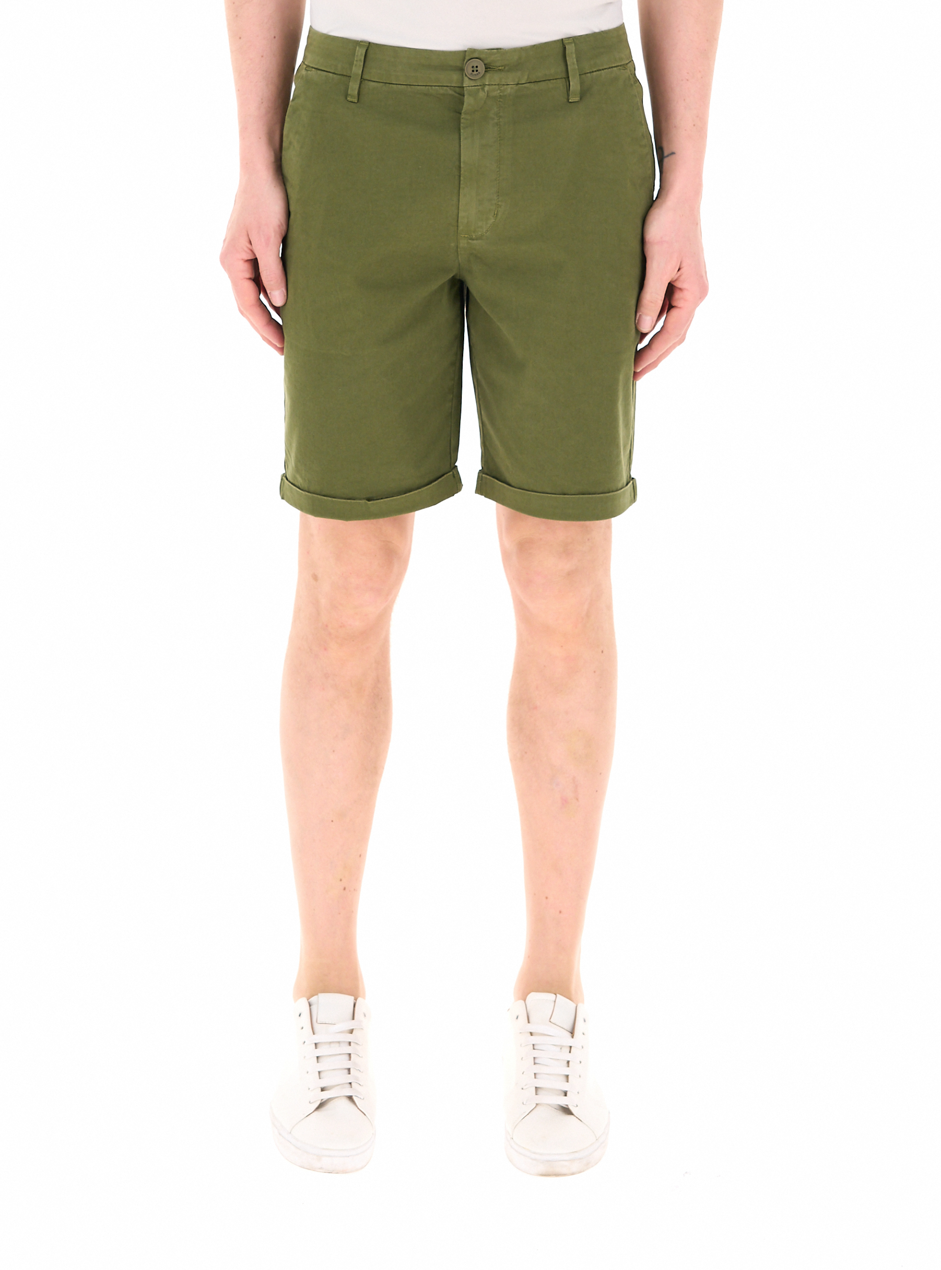 SUN68 Bermuda chino VERDE OLIVA 32