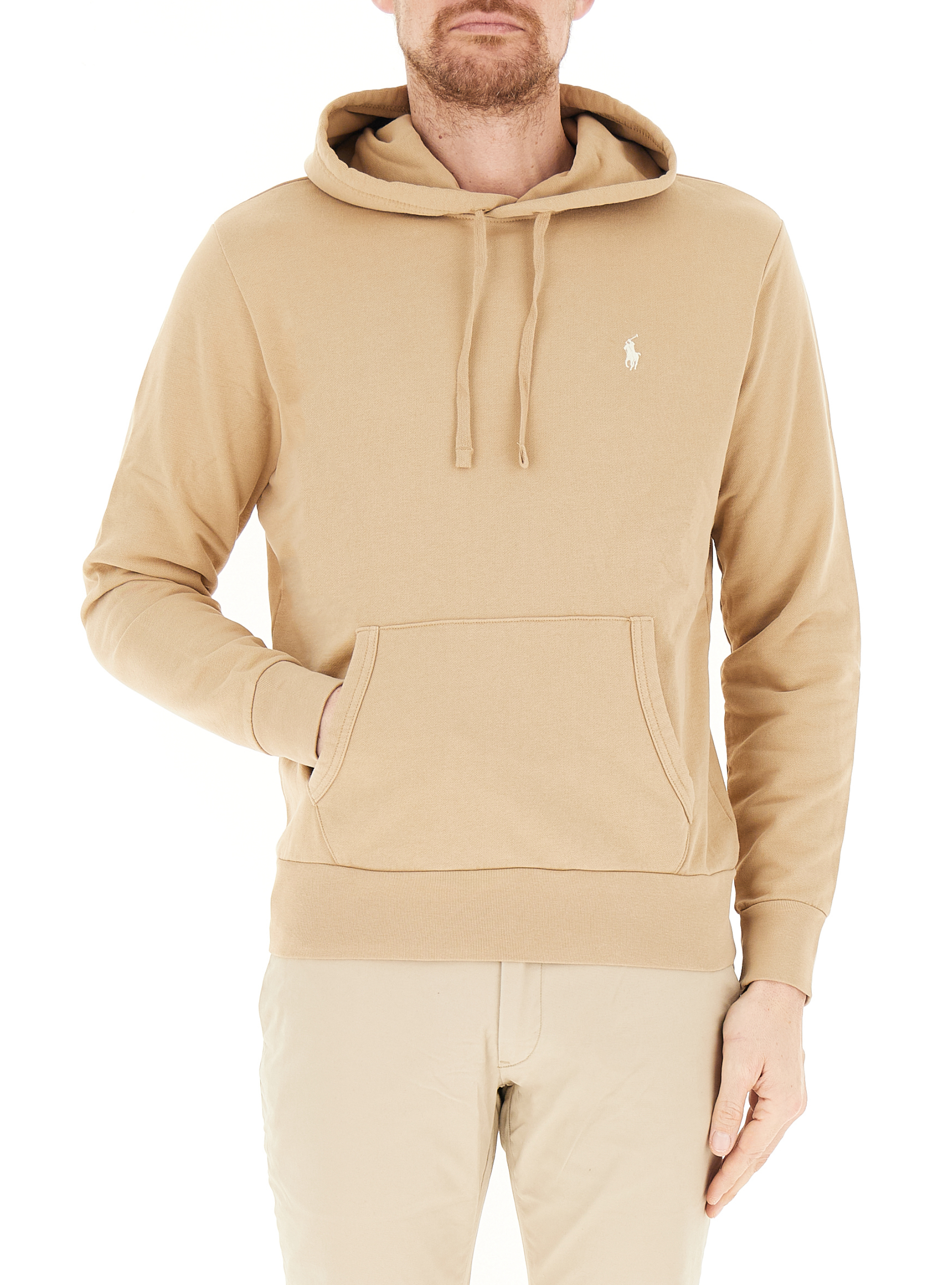 Felpa con cappuccio POLO BEIGE L
