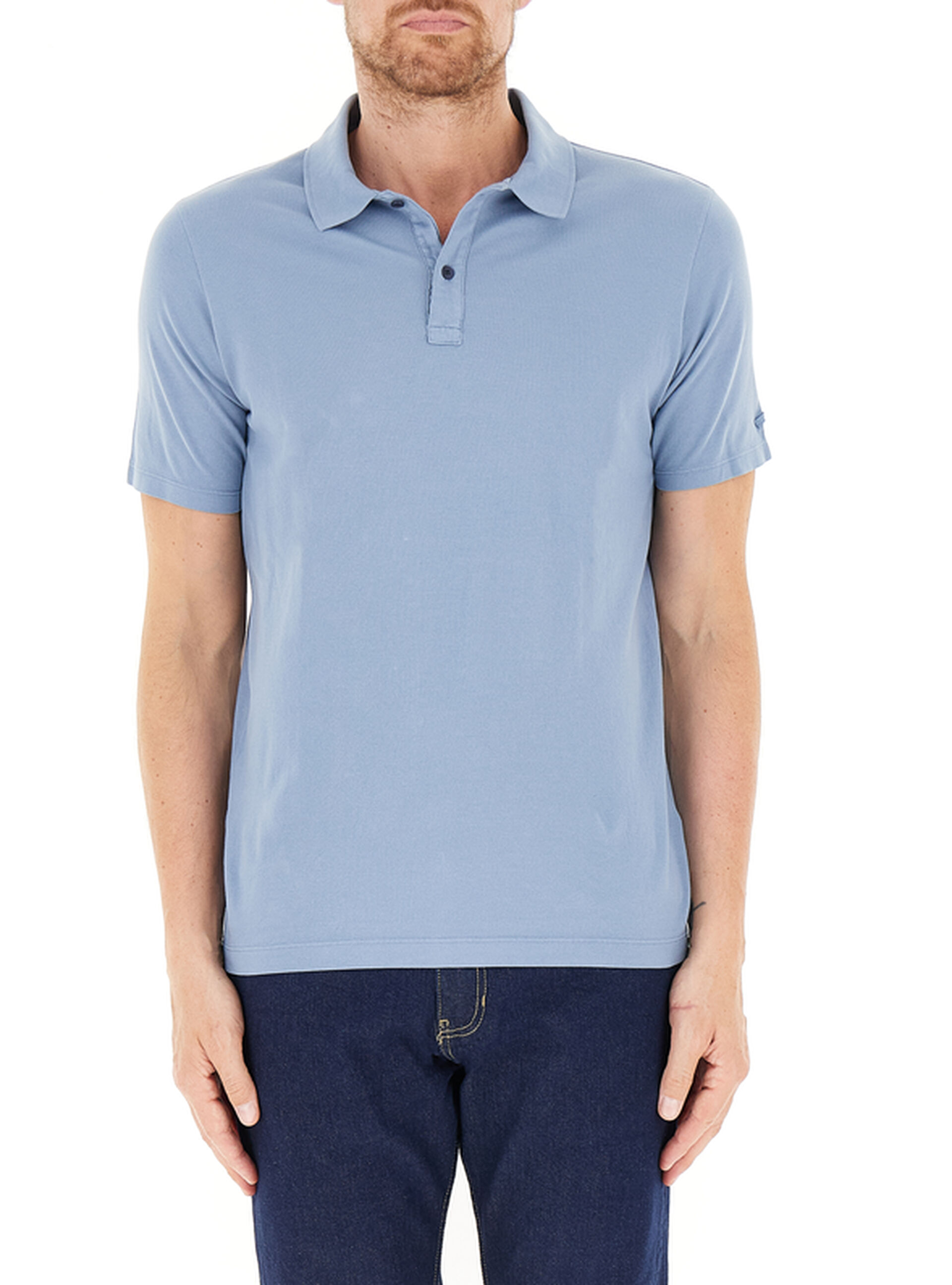 Polo maniche corte AZZURRO POLVERE