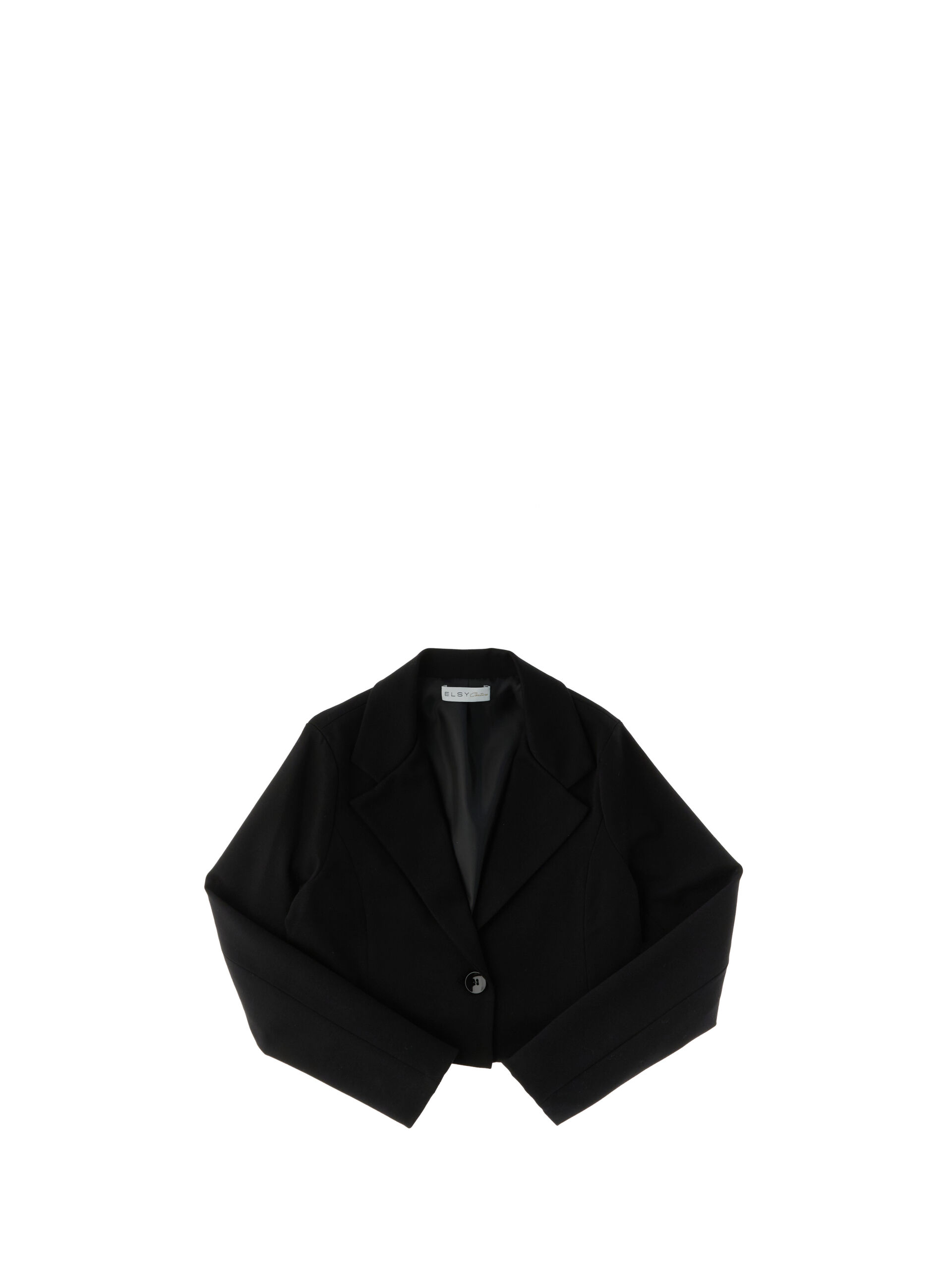E.L.S.Y. Blazer misto viscosa NERO