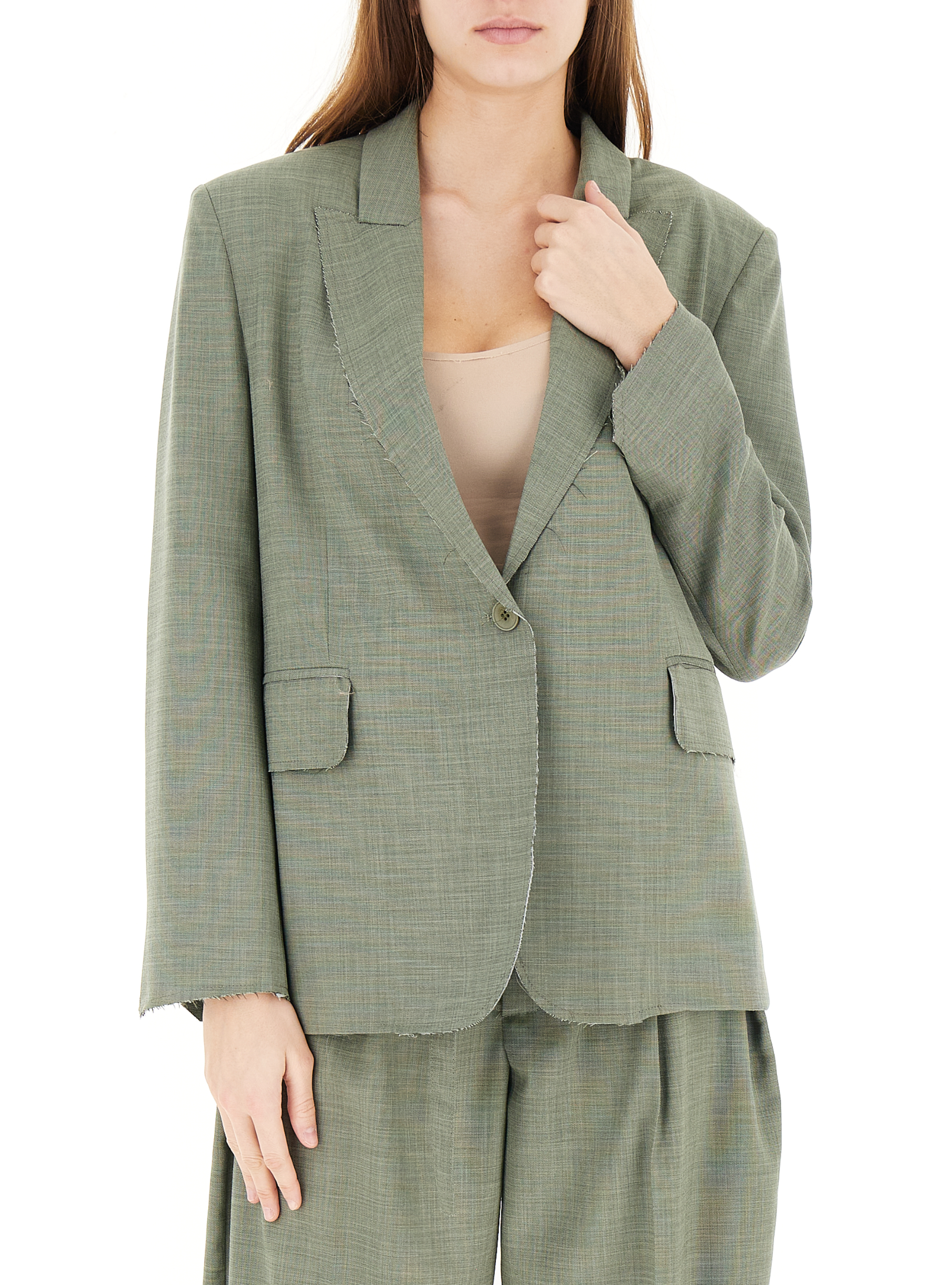 VICOLO Blazer monopetto VERDE S