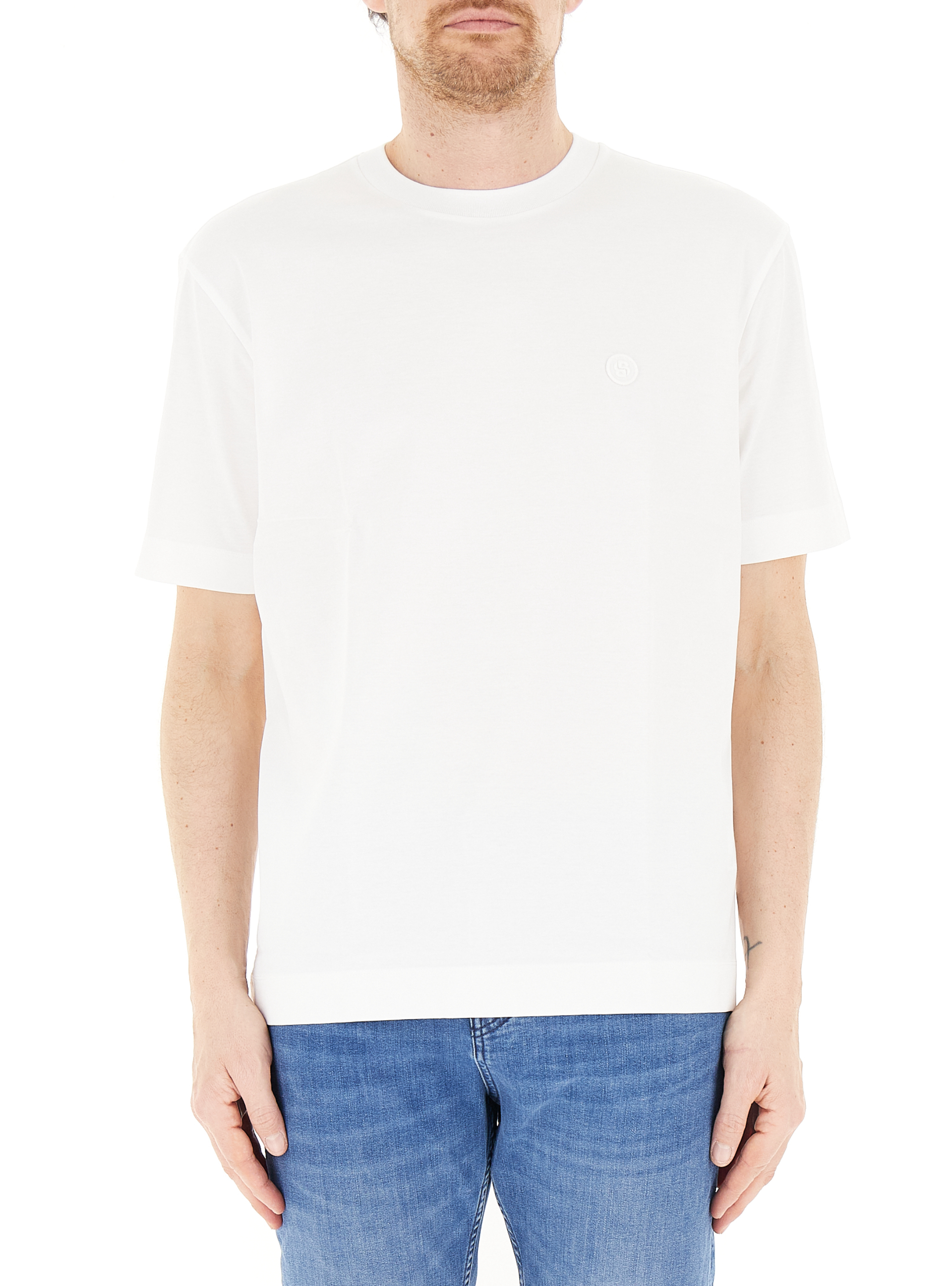 T-shirt girocollo BOSS BIANCO